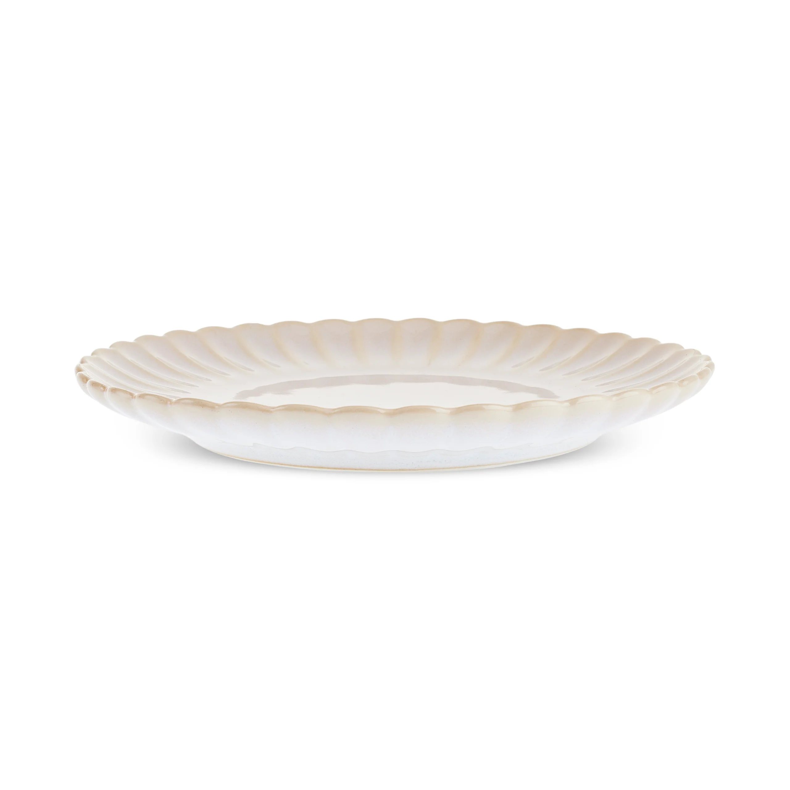 Karaca New Daisy Stoneware Dessert/Side Plate, 21cm, White - Image 4