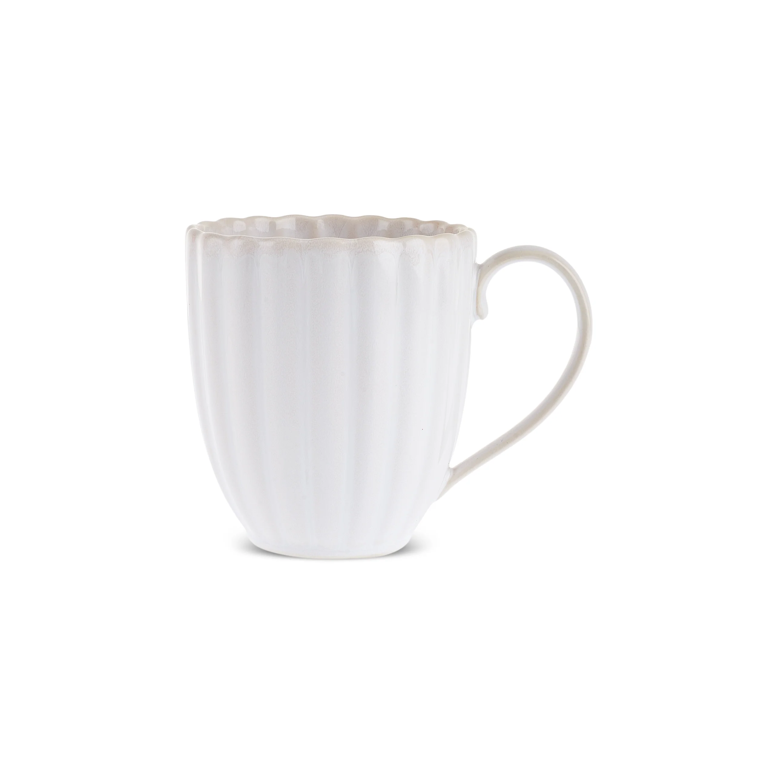 Karaca New Daisy Stoneware Mug, 410ml, White - Image 6