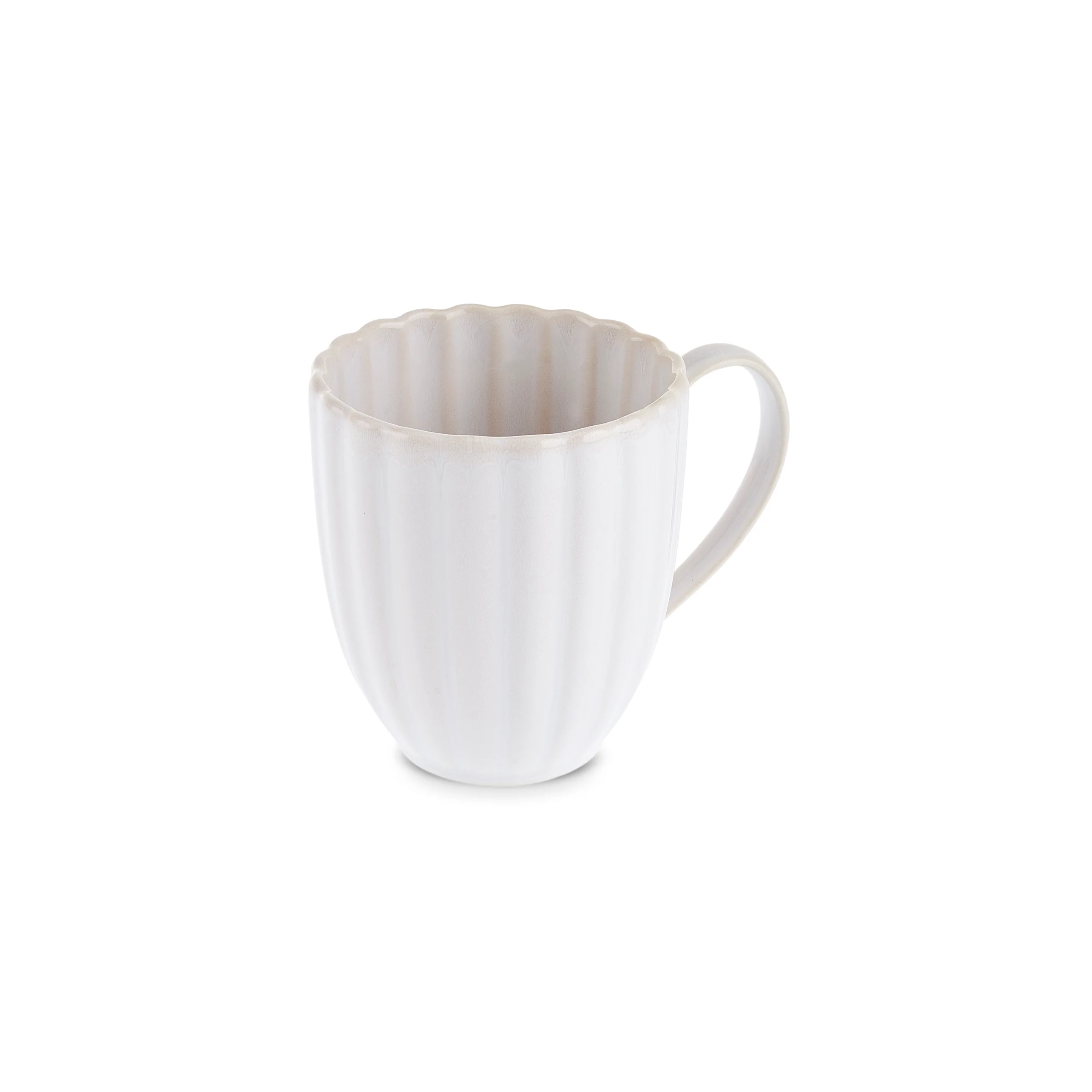 Karaca New Daisy Stoneware Mug, 410ml, White - Image 7