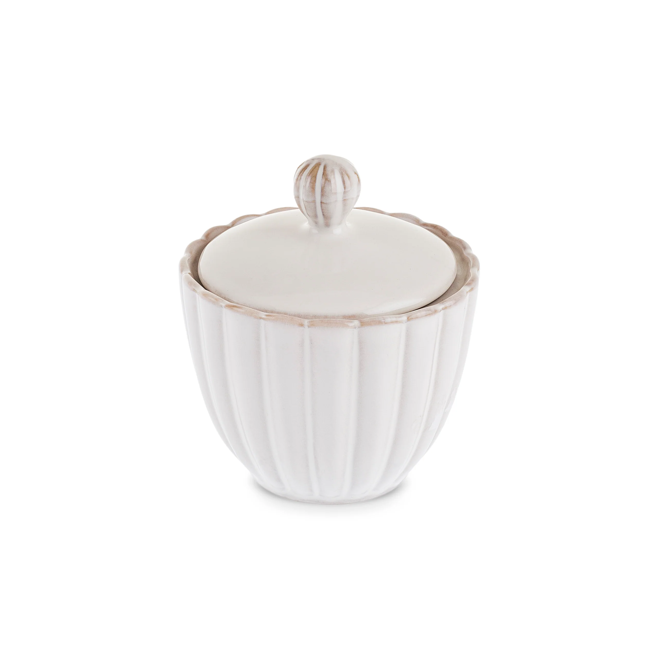 Karaca New Daisy Stoneware Sugar Bowl, 230ml, White - Image 6