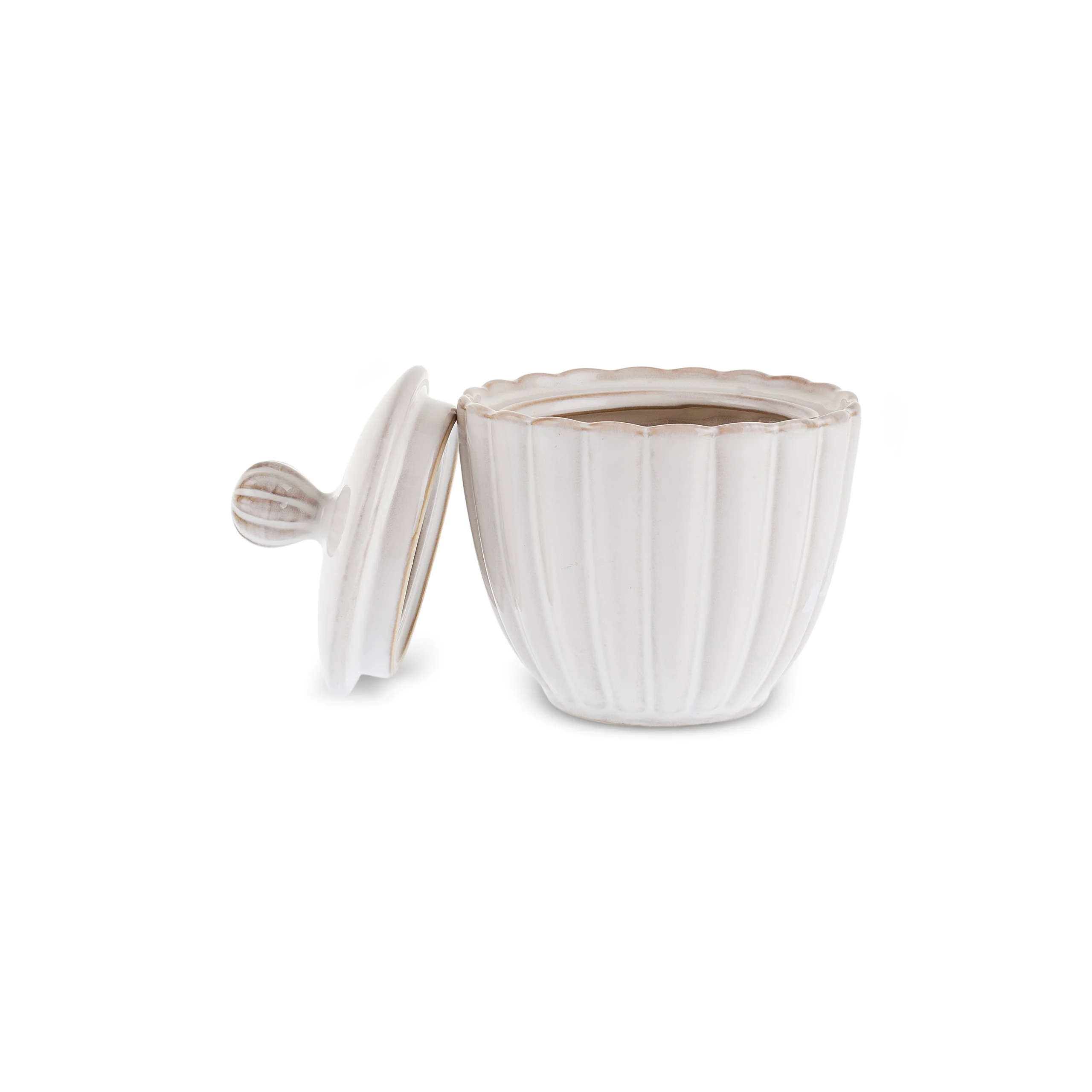 Karaca New Daisy Stoneware Sugar Bowl, 230ml, White - Image 8