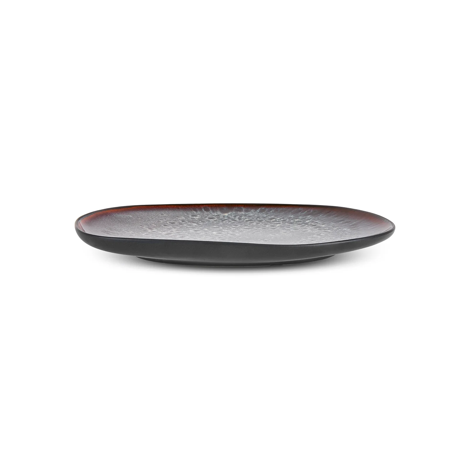 Karaca Earth Collection New Galactic Reactive Glaze Dinner Plate, 27cm, Black - Image 3