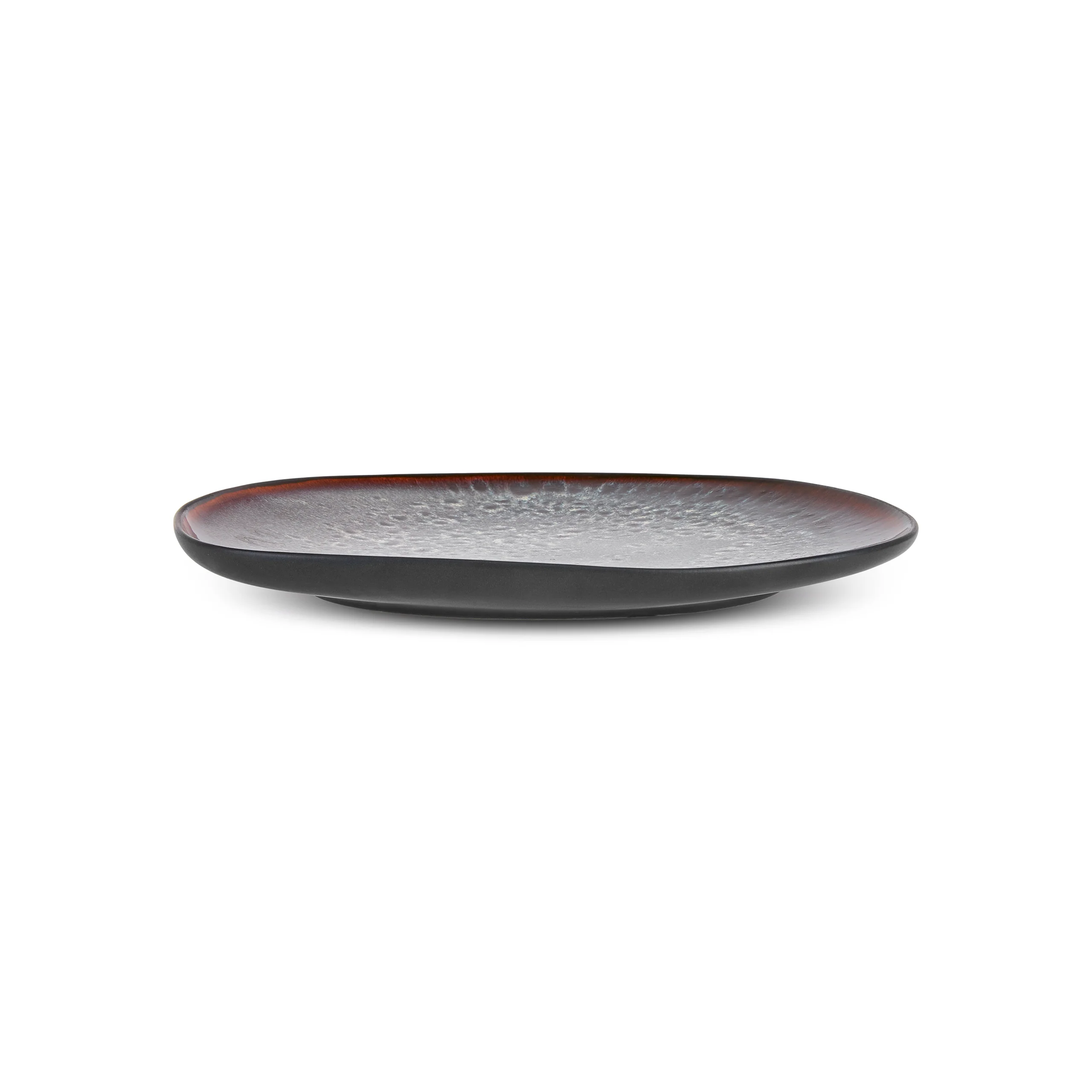 Karaca Earth Collection New Galactic Reactive Glaze Dinner Plate, 27cm, Black - Image 5
