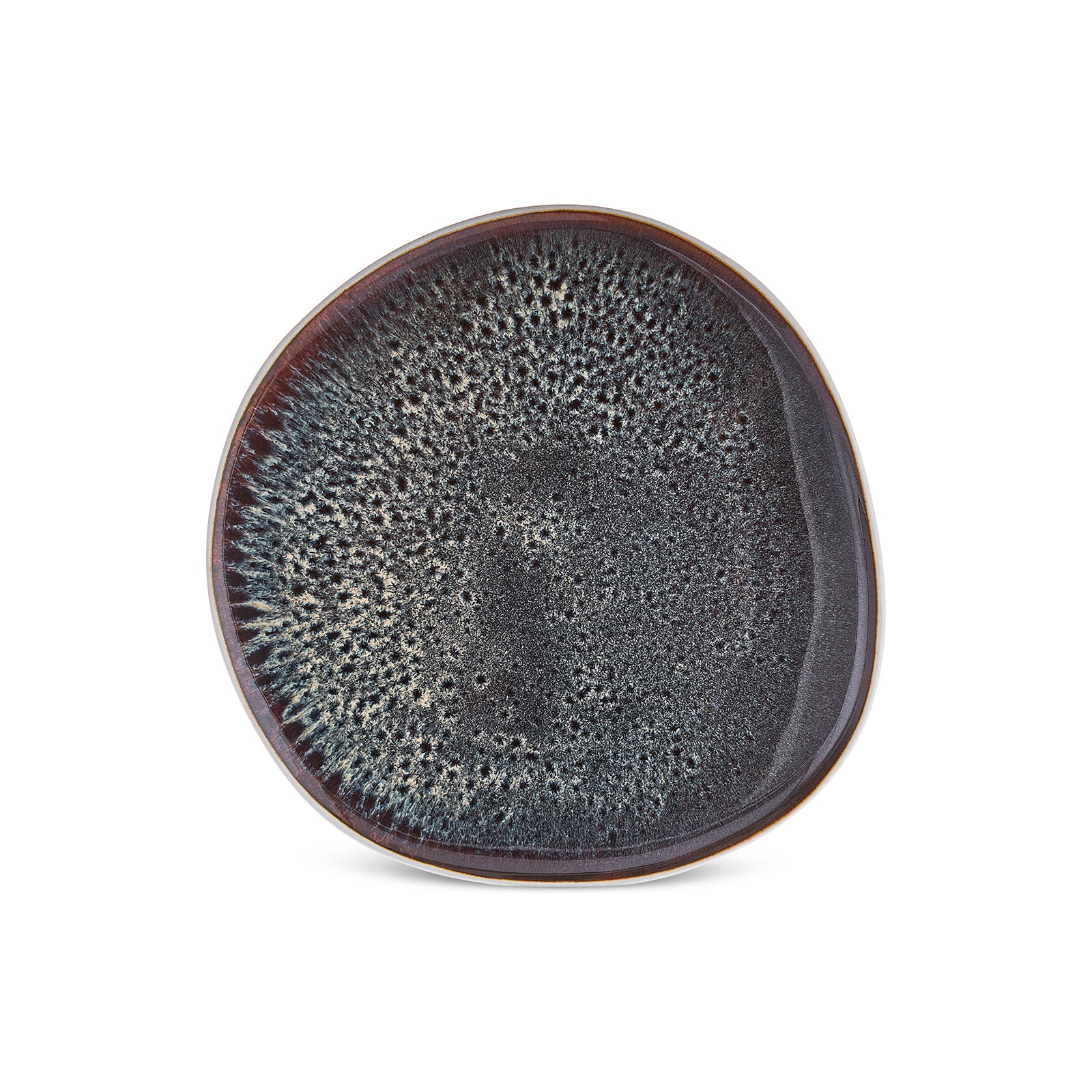 Karaca Earth Collection New Galactic Reactive Glaze Dinner Plate, 27cm, White - Image 4