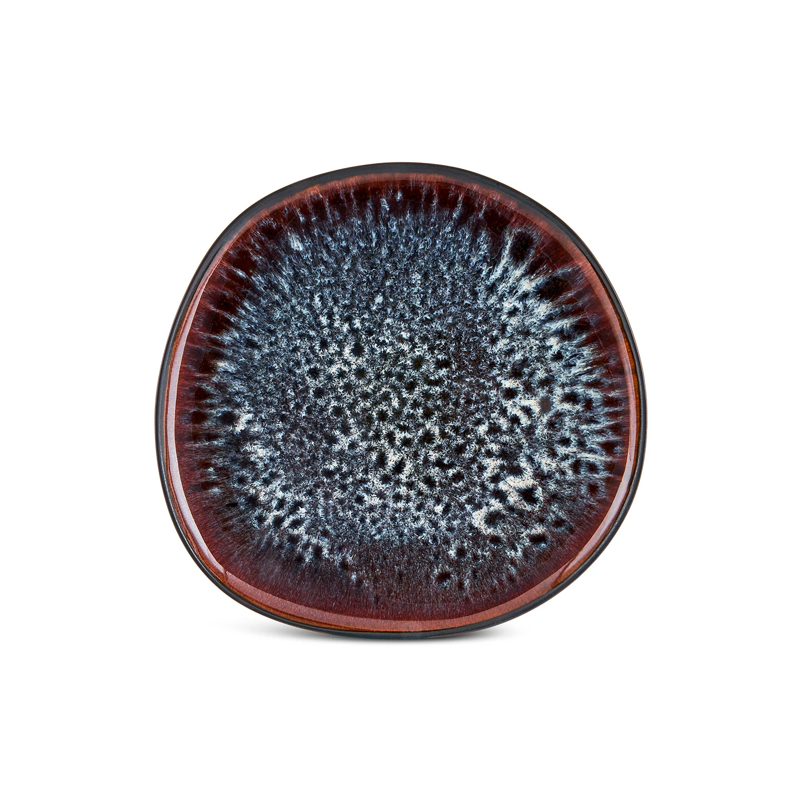 Karaca Earth Collection New Galactic Reactive Glaze Pasta Bowl, 21cm, Black - Image 5