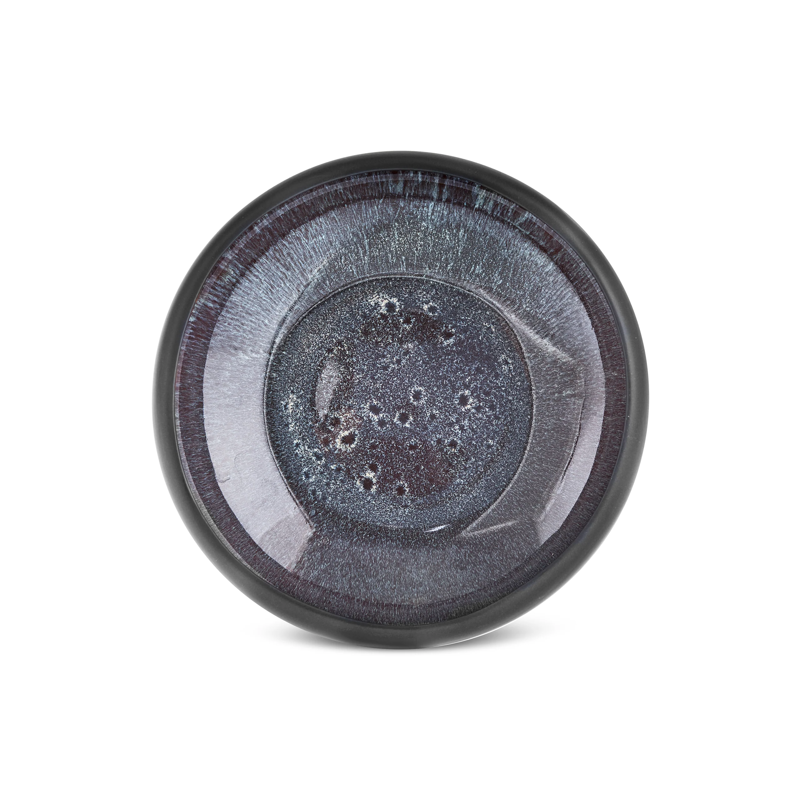 Karaca Earth Collection New Galactic Reactive Glaze Salad Bowl, 23cm, Black - Image 7