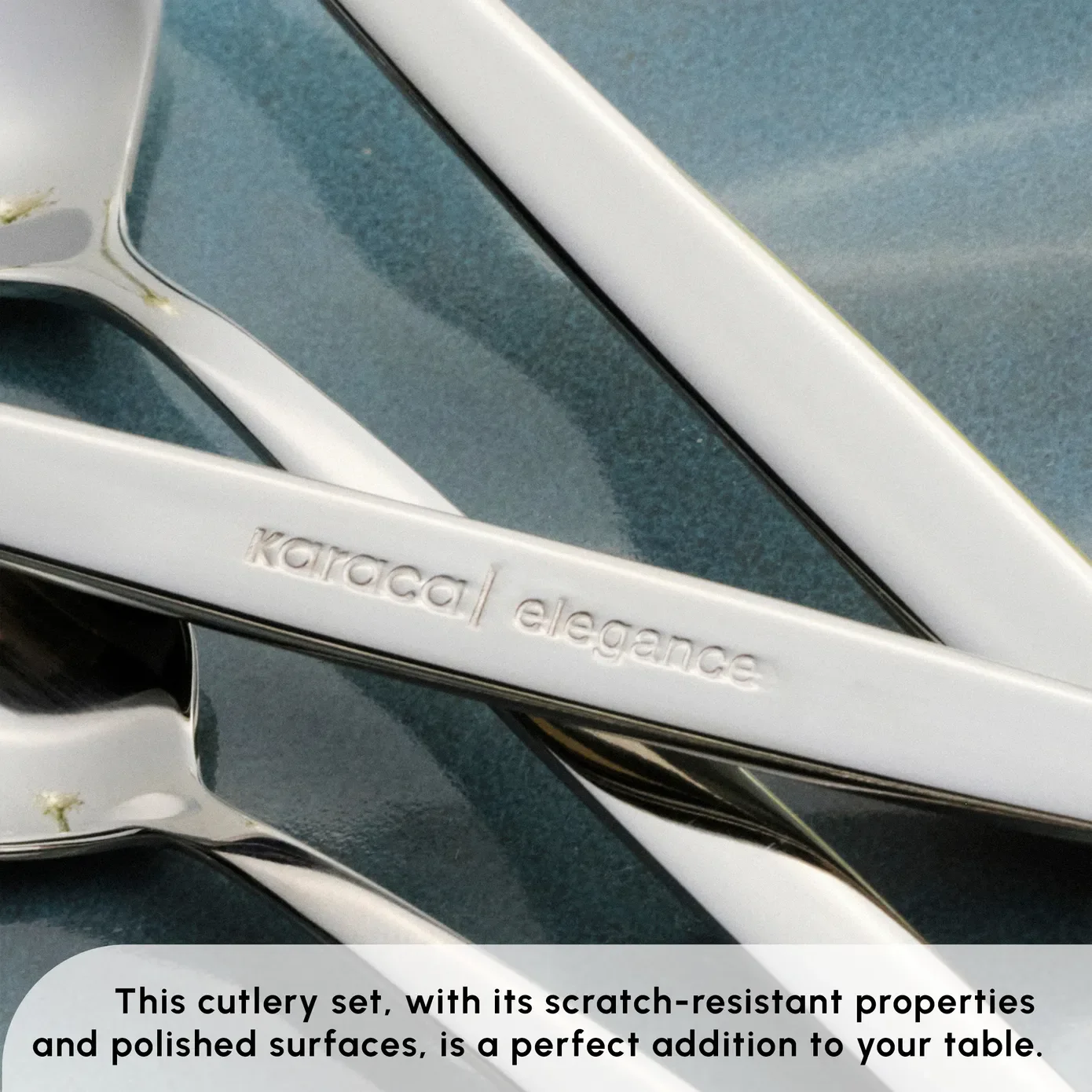 Karaca New Thor 84-Piece Stainless Steel Cutlery Set for 12 People, Silver - Image 8