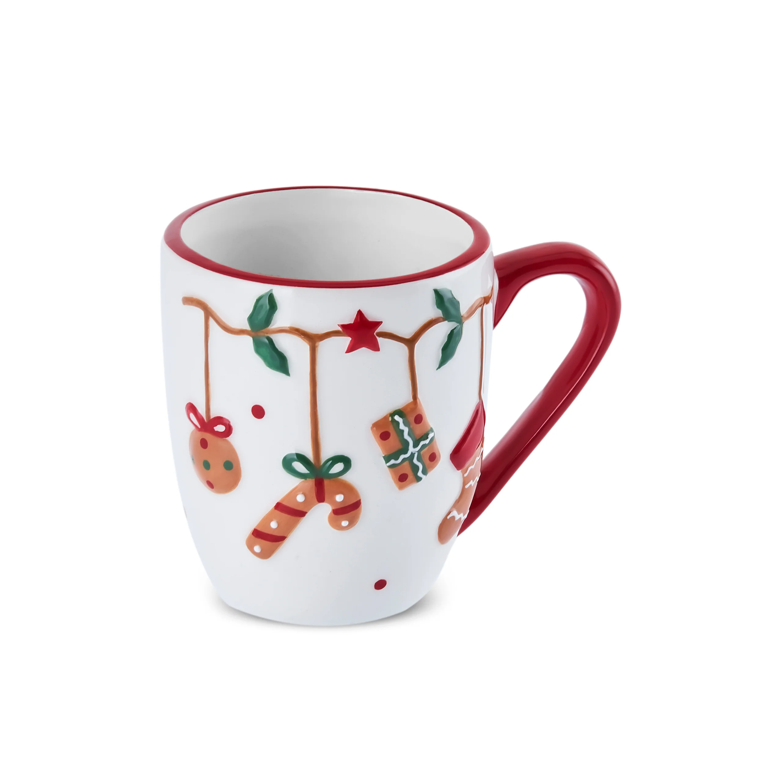 Karaca New Year Christmas Candy Cane Mug, Multi - Image 8