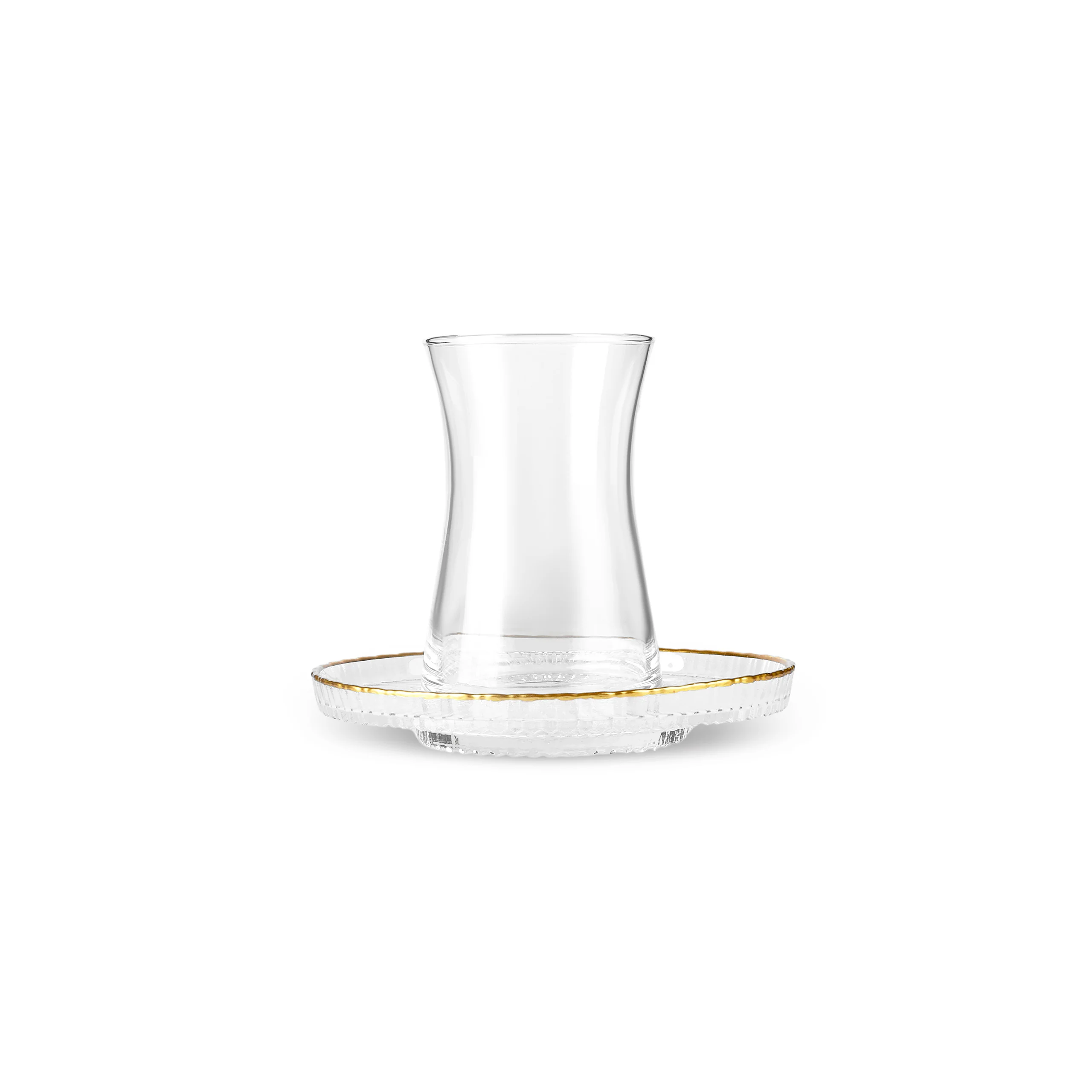 Karaca Nilufer 12-Piece Turkish Tea Set for 6 People, Clear - Image 5