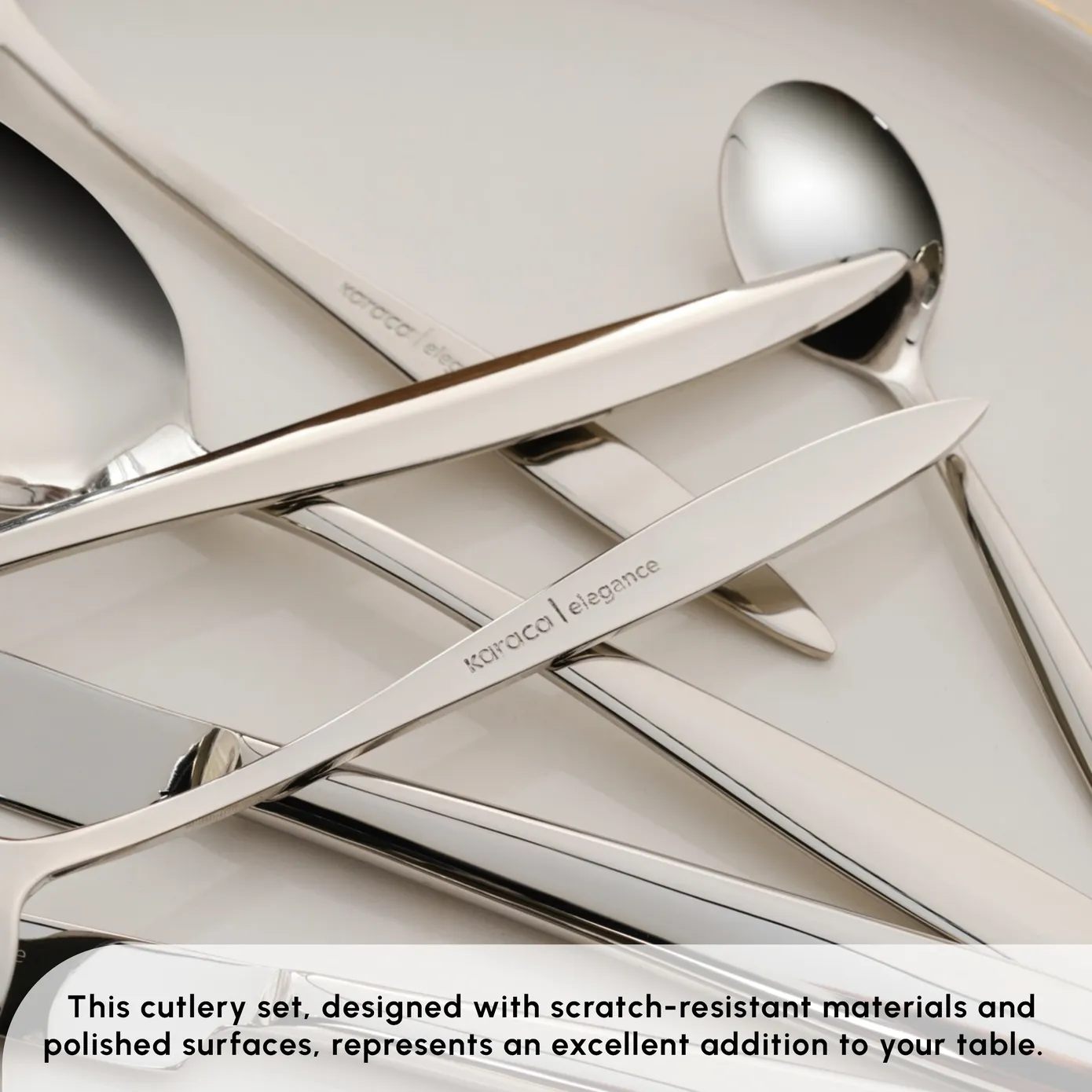 Karaca Novara 84-Piece Stainless Steel Cutlery Set for 12 People - Image 6
