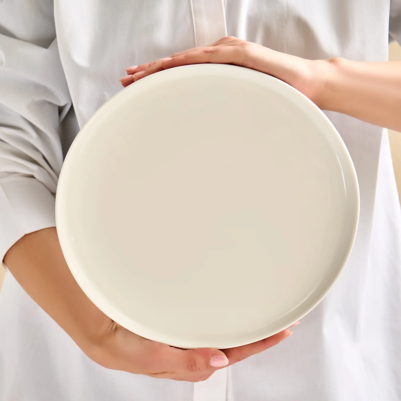 Karaca Bone China Olla 28-Piece Serveware Set for 6 People, White - Image 6