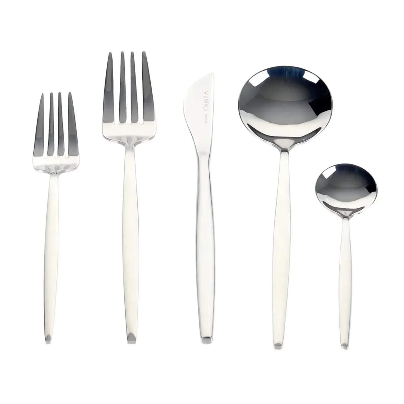 Karaca Orion 30-Piece Stainless Steel Cutlery Set for 6 People, Silver - Image 5