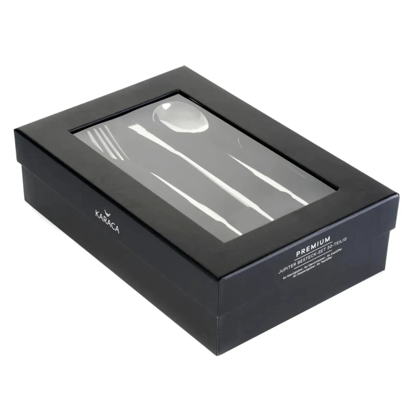Karaca Orion 30-Piece Stainless Steel Cutlery Set for 6 People, Silver - Image 9