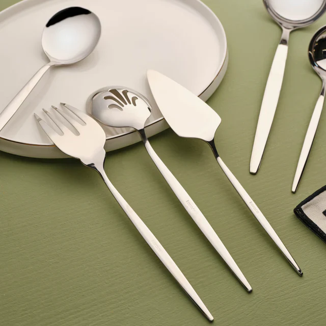 Karaca Orion 7-Piece Stainless Steel Serving Set, Platin - Image 4