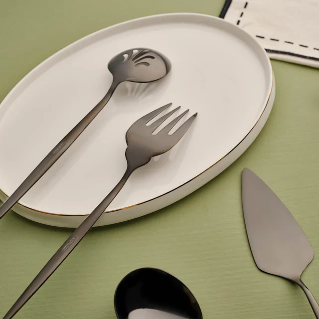 Karaca Orion 7-Piece Stainless Steel Serving Set, Black - Image 4