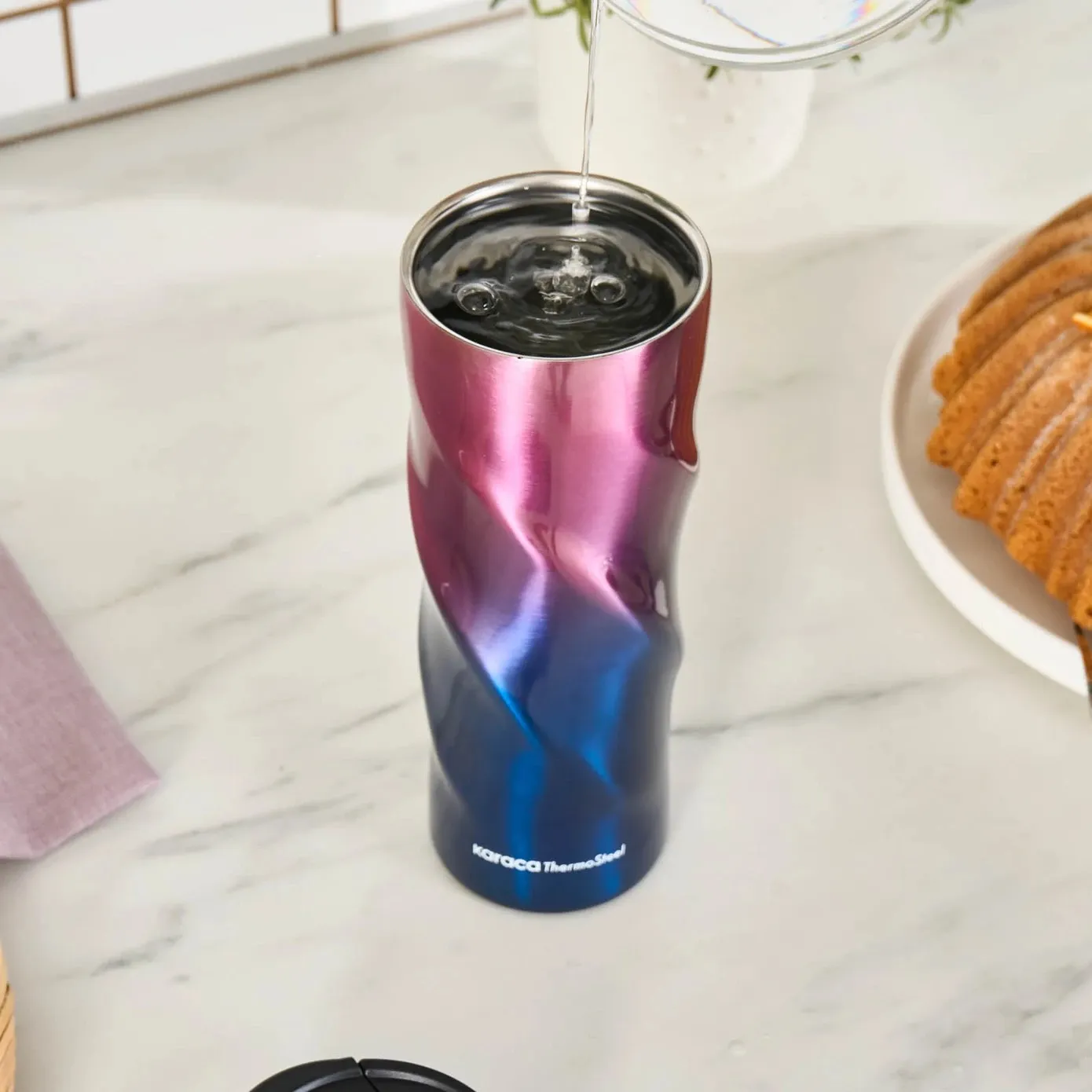 Karaca Orion Stainless Steel Flask, 500ml, Multi - Image 5