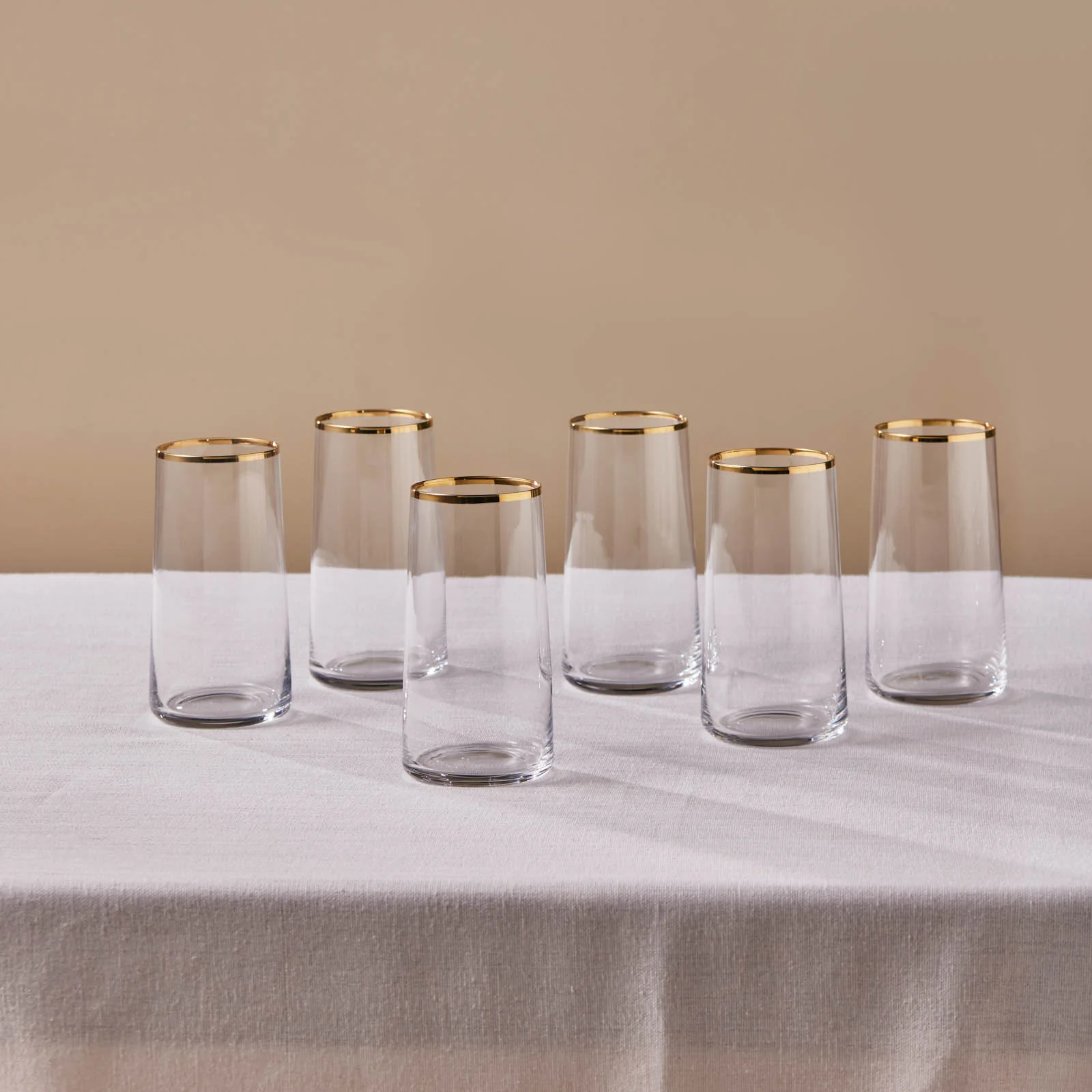 Karaca Orlando 6-Piece Highball Glass Set, 520ml, Multi