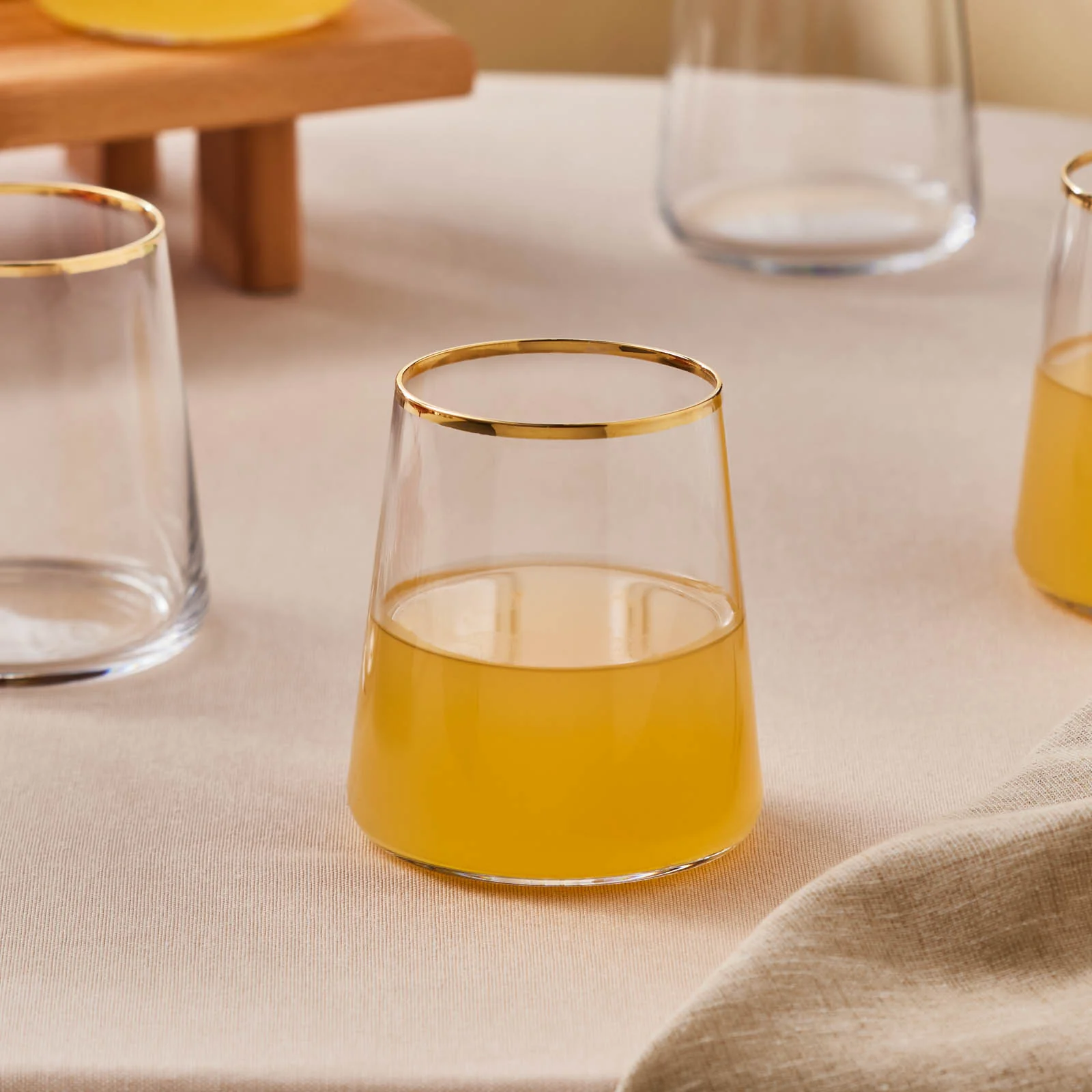 Karaca Orlando 6-Piece Tumbler Glass Set, 420ml, Multi - Image 3