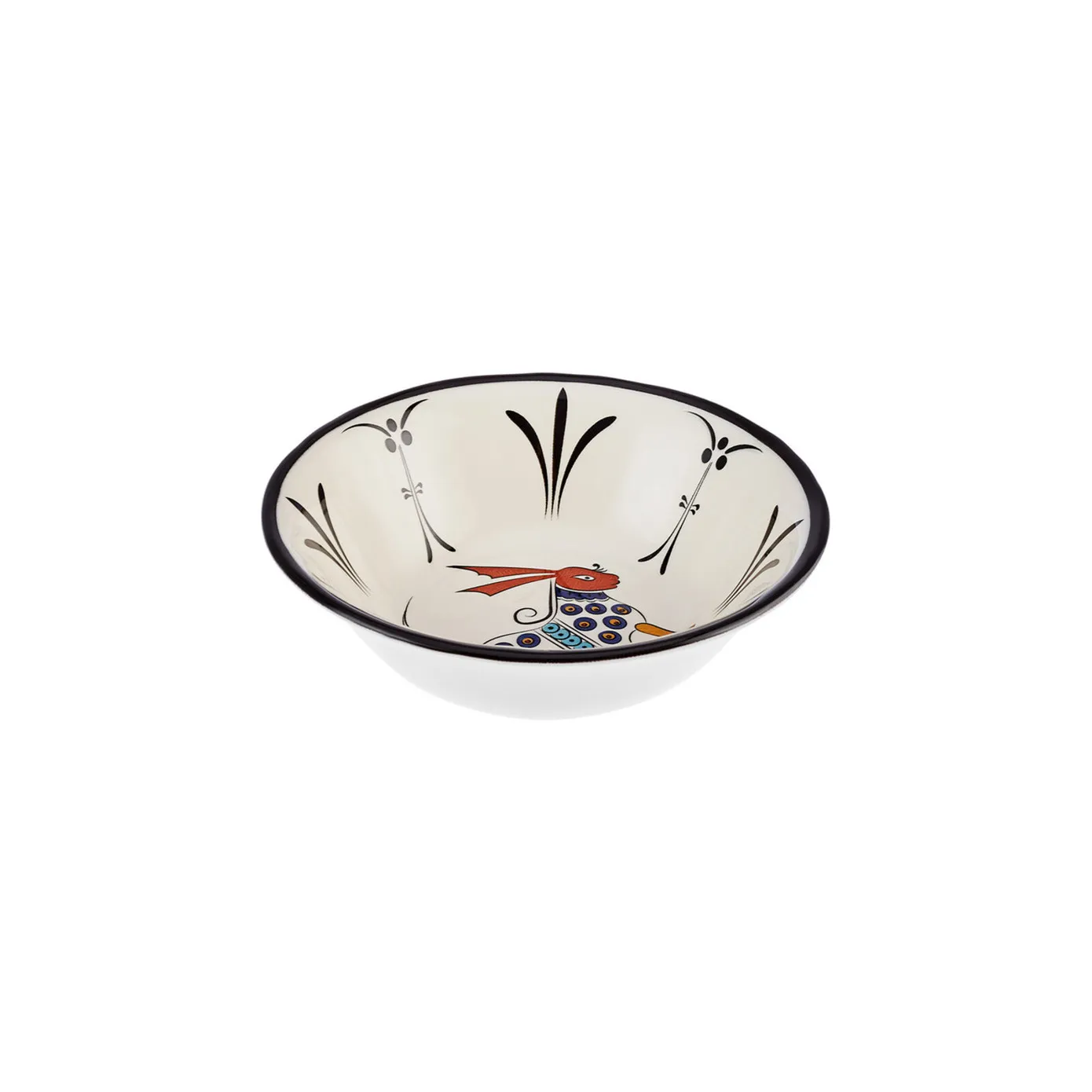 Karaca Paye Seljuk Collection Porcelain Bowl, 16cm, Black Multi - Image 2