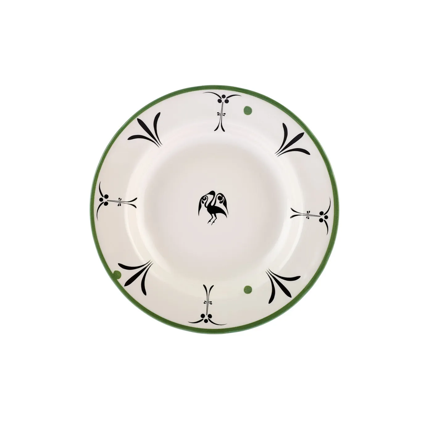 Karaca Paye Seljuk Collection Porcelain Pasta Bowl, 23cm, Green Multi - Image 2
