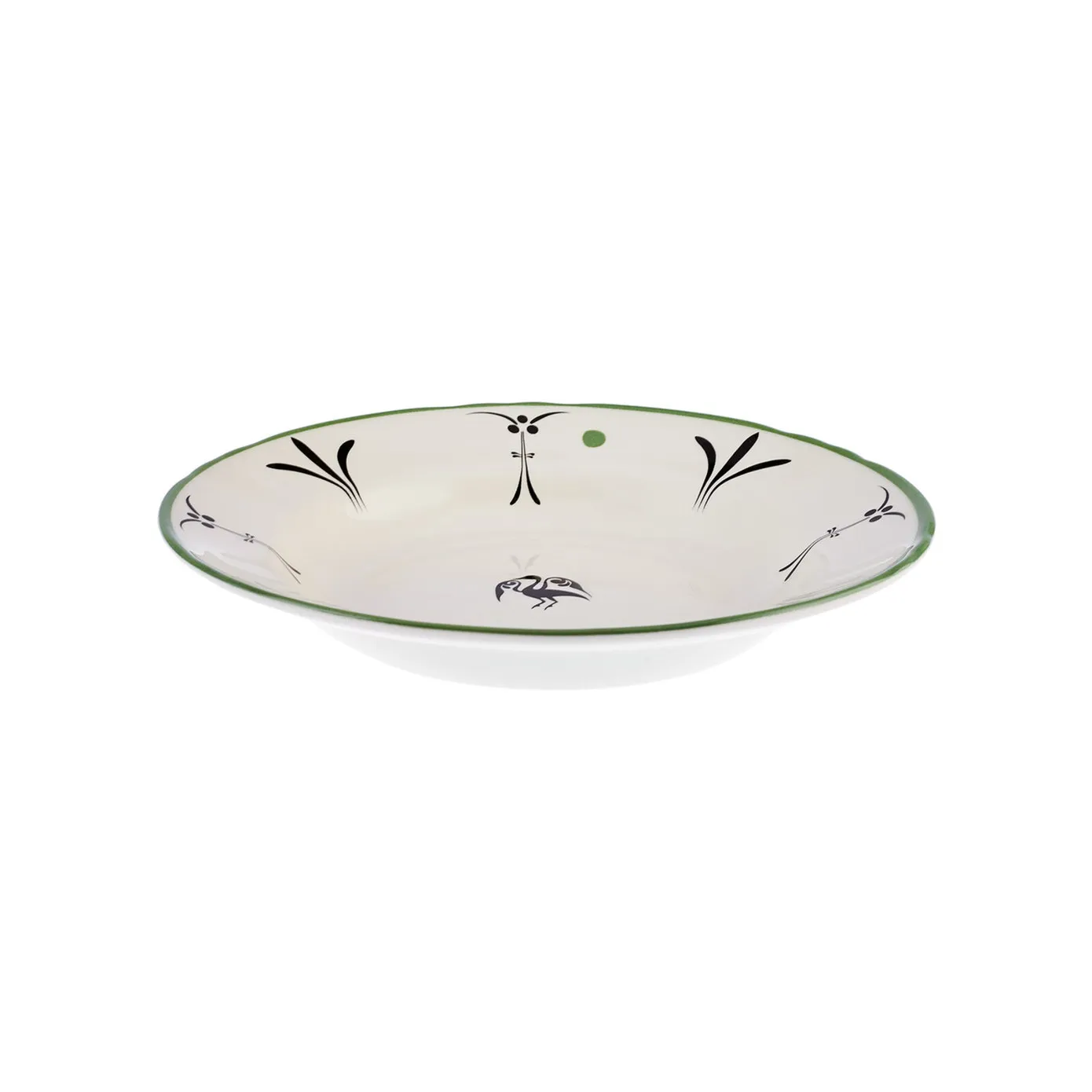 Karaca Paye Seljuk Collection Porcelain Pasta Bowl, 23cm, Green Multi - Image 3