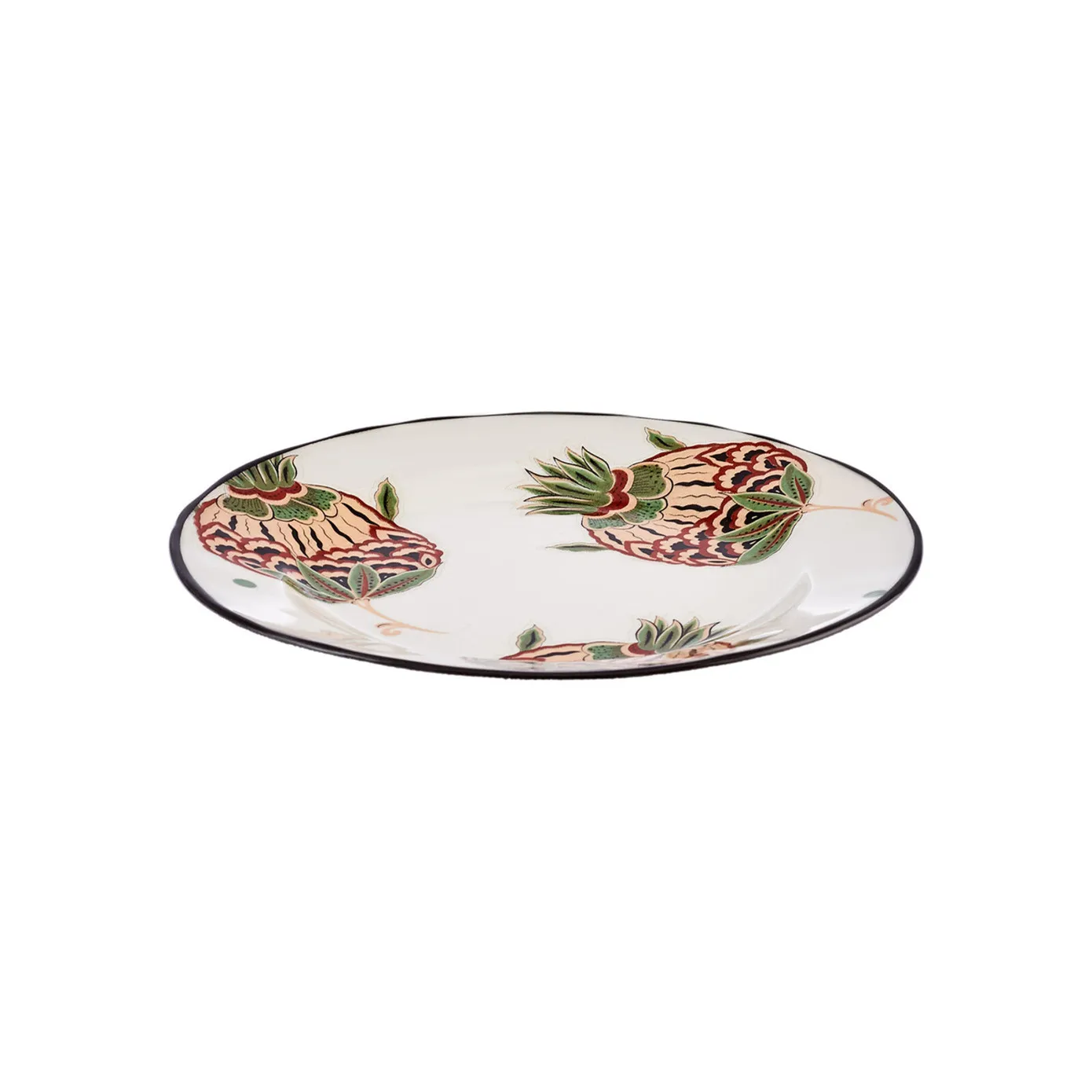 Karaca Paye Seljuk Collection Porcelain Side Plate, 16cm, Green Multi - Image 2