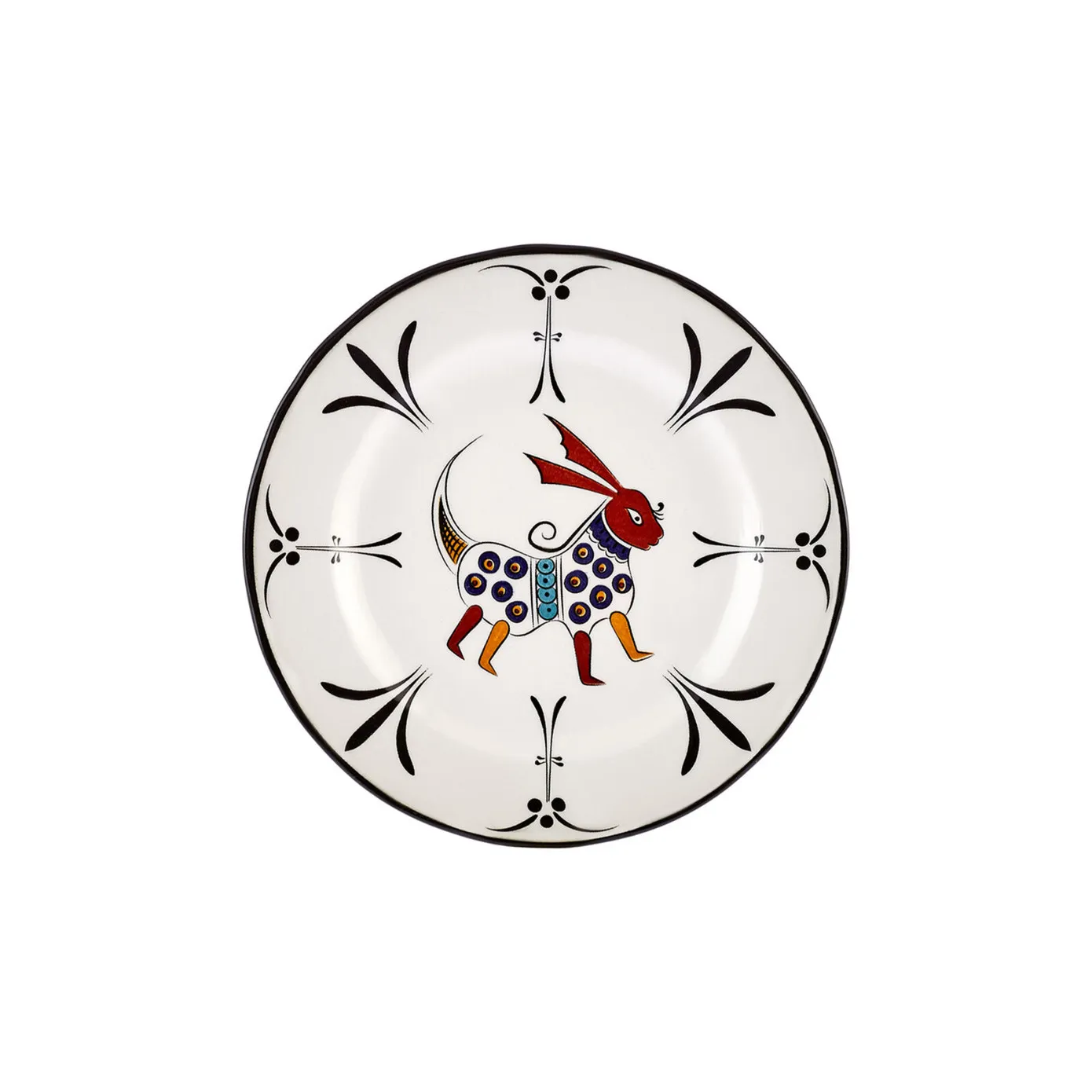 Karaca Paye Seljuk Collection Porcelain Side Plate, 16cm, Red Multi - Image 3
