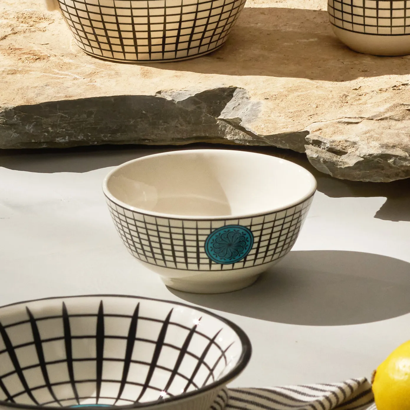 Karaca Paye Seljuk Collection Porcelain Snack Bowl, 12cm, Blue Multi