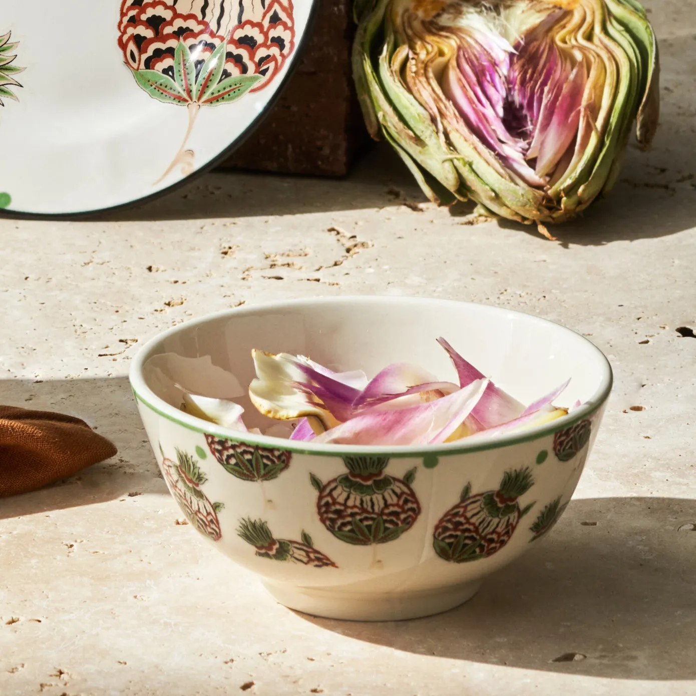 Karaca Paye Seljuk Collection Porcelain Snack Bowl, 12cm, Green Multi - Image 5