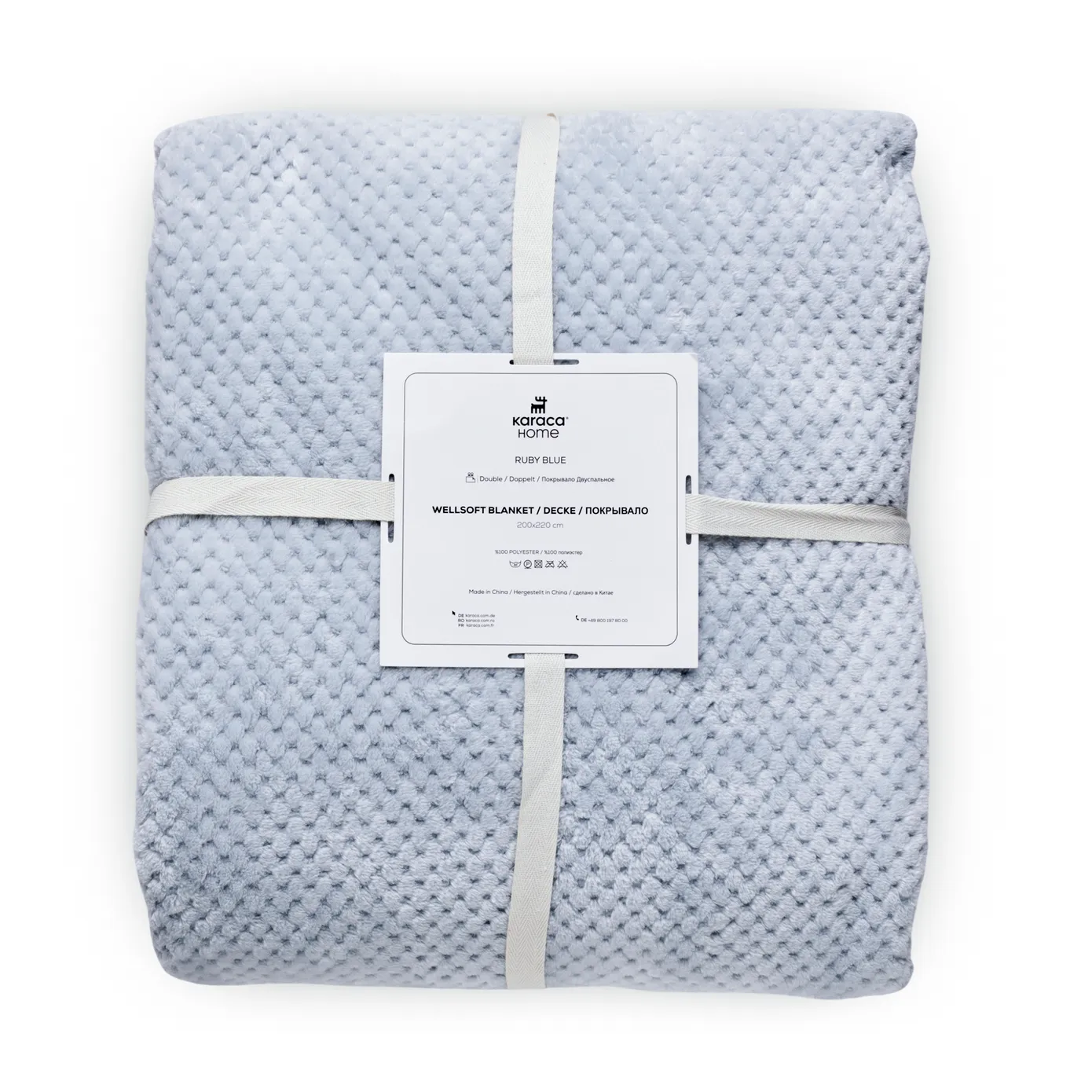 Karaca Pearl Baby Fleece Wellsoft TV Blanket, 130cmx150cm, Blue - Image 5