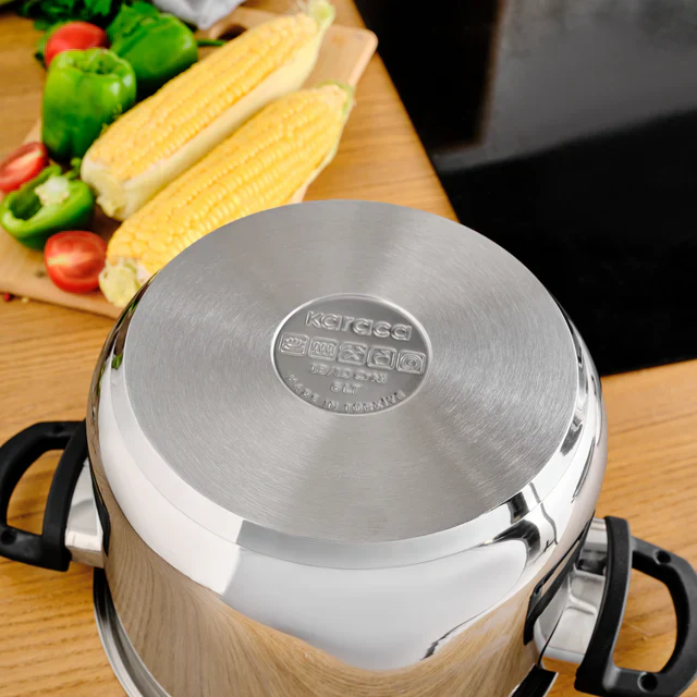 Karaca Perfect 2-Piece Stainless Steel Induction Pressure Cooker Set, 4L+6L, Black Silver - Image 6
