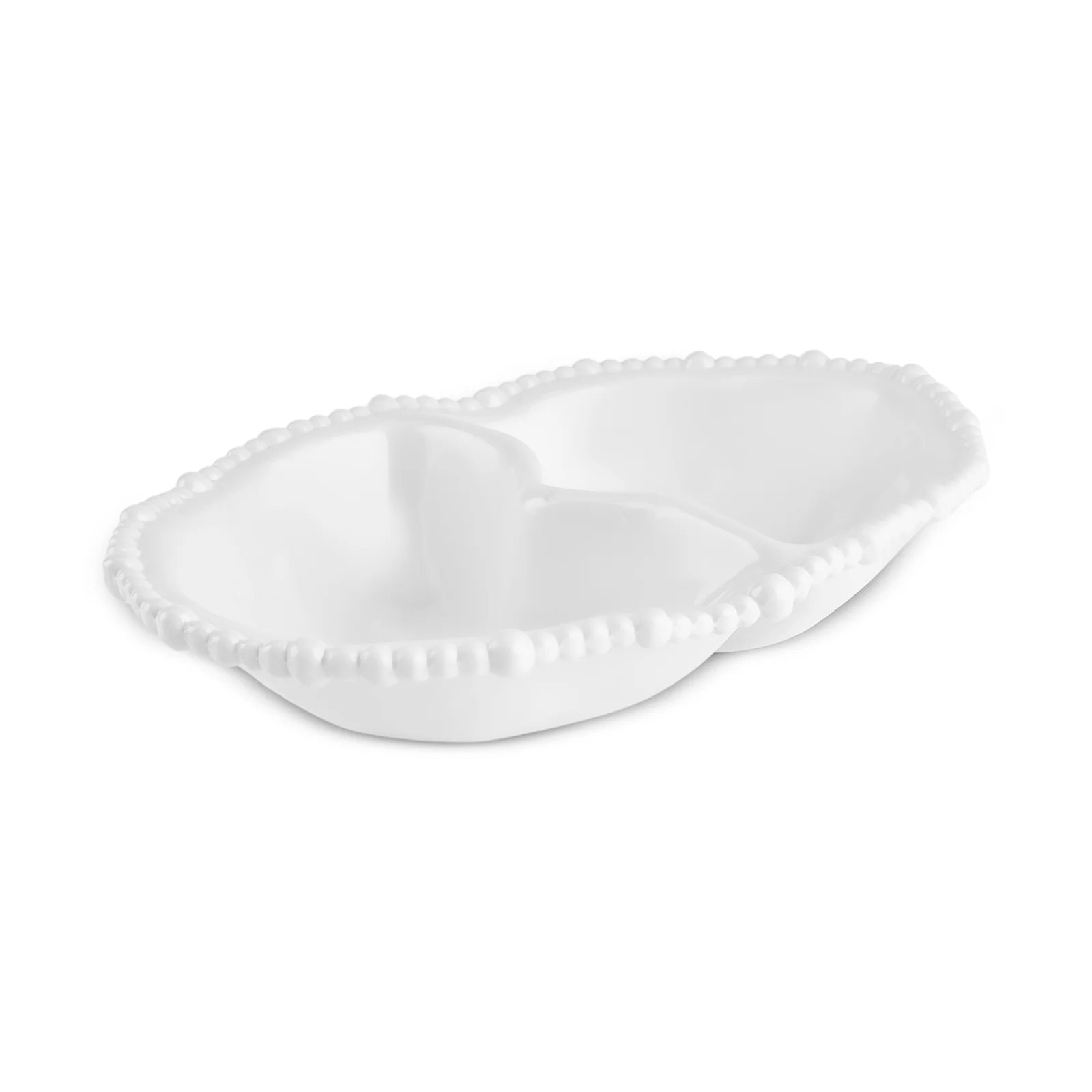 Karaca Perla Melamine Oval Snack Bowl, 33cm, White - Image 3