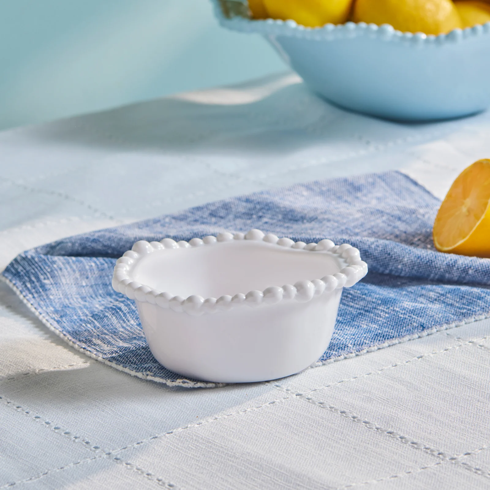 Karaca Perla Melamine Snack Bowl, 13cm, White - Image 4