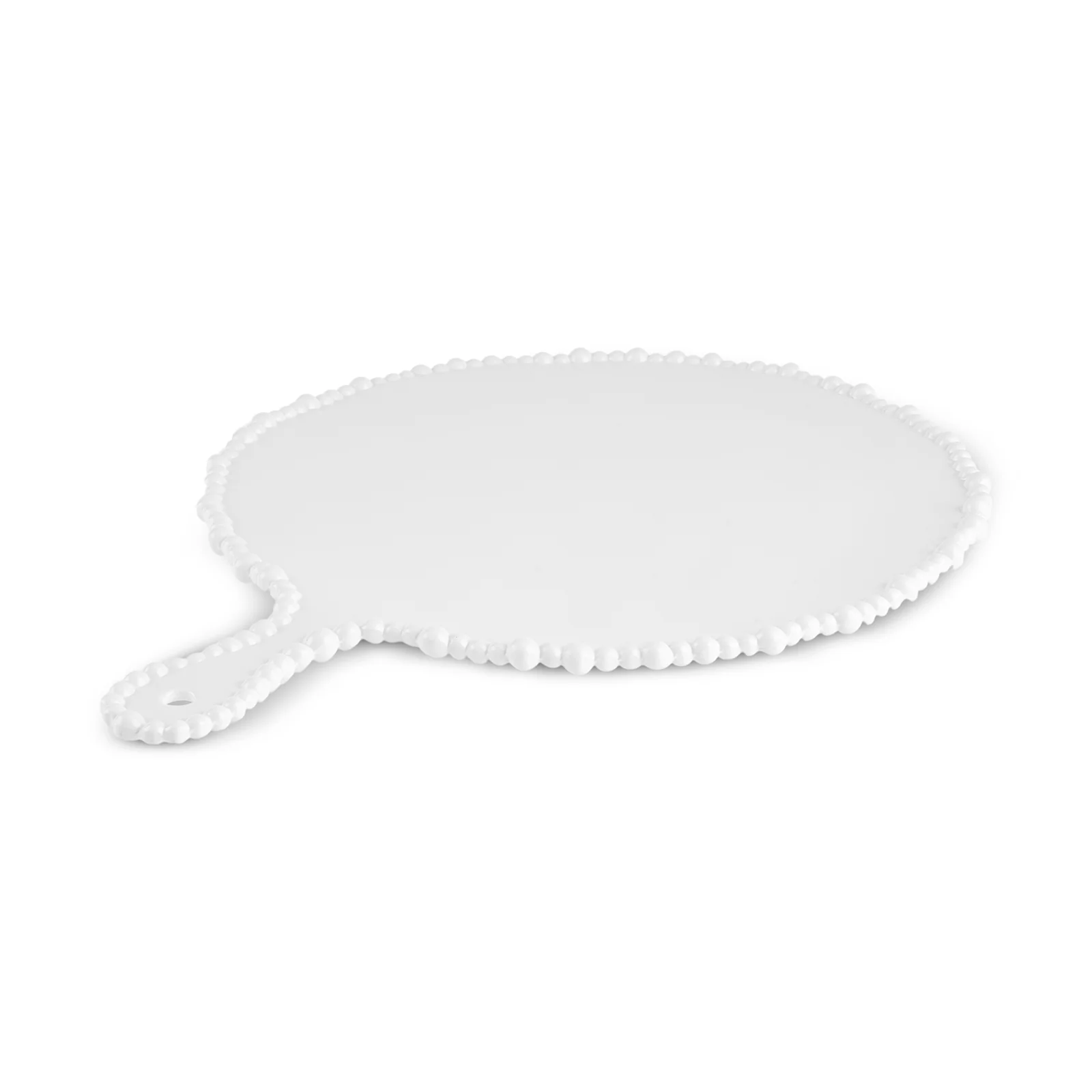 Karaca Perla Melamine Oval Serving Platter, 42cm, White - Image 2
