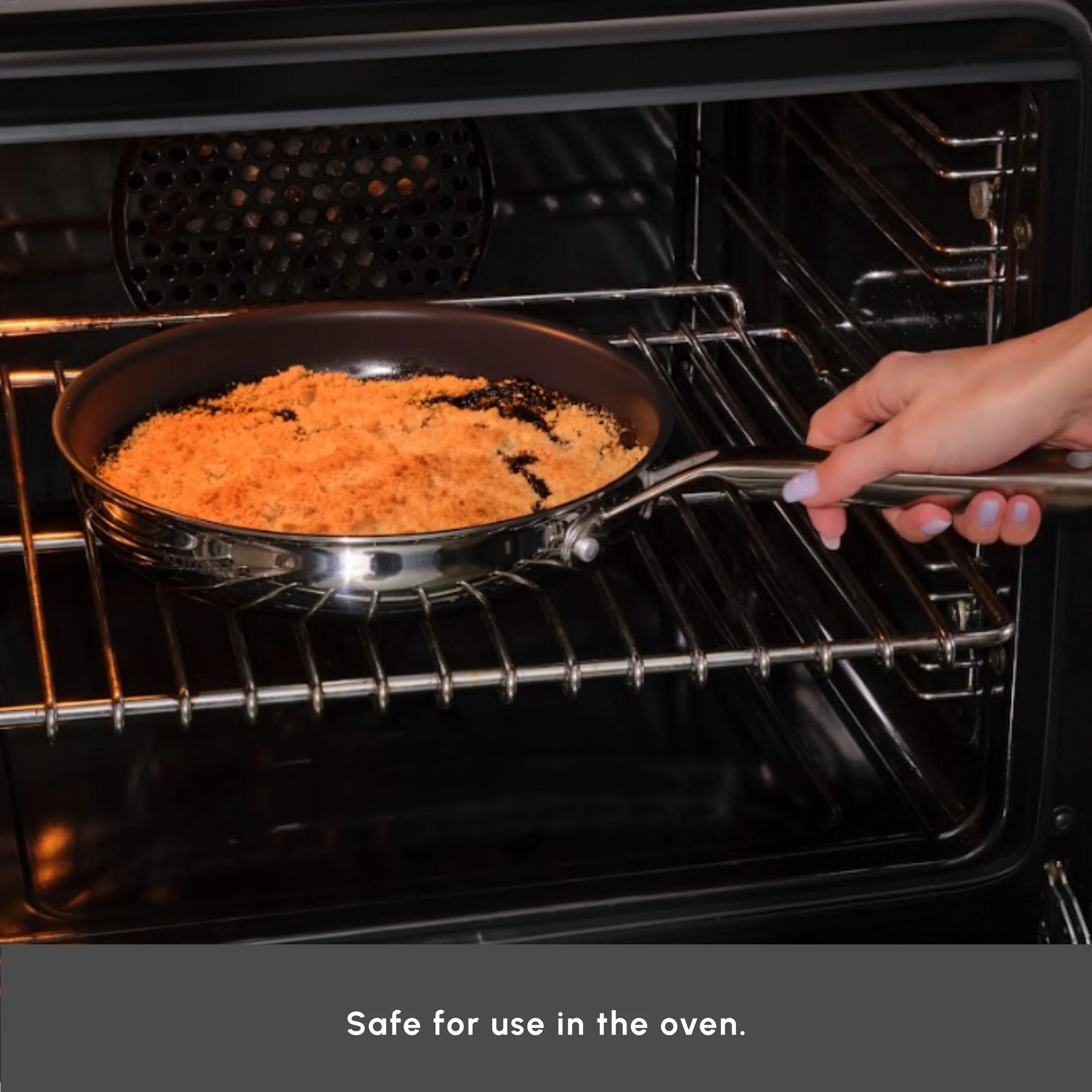 Karaca Plasma Steel 3Ply Non-Stick Induction Shallow Casserole, 26cm, Silver - Image 8