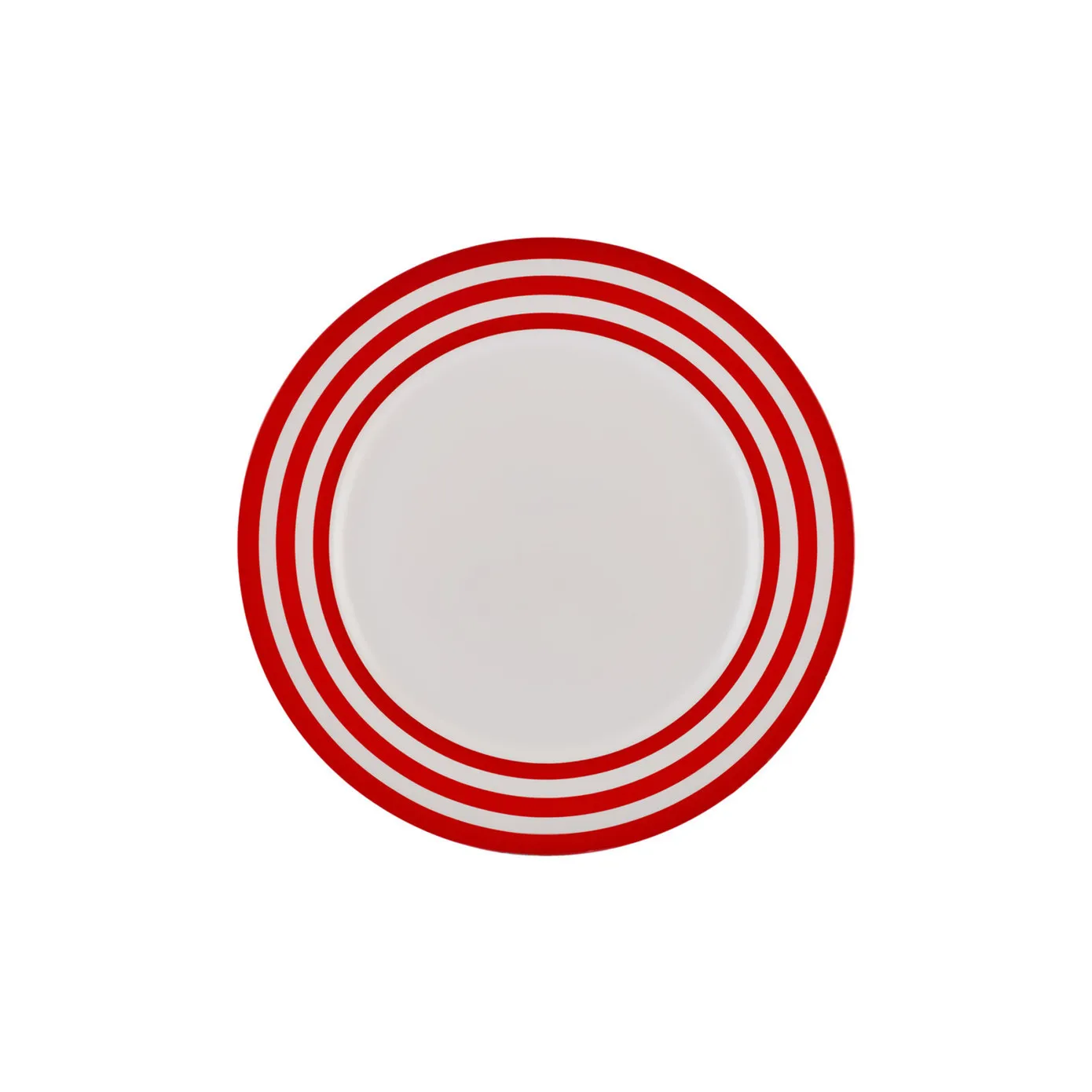 Karaca Polka Dot Porcelain Dinner Plate, 27cm, Red Multi - Image 2