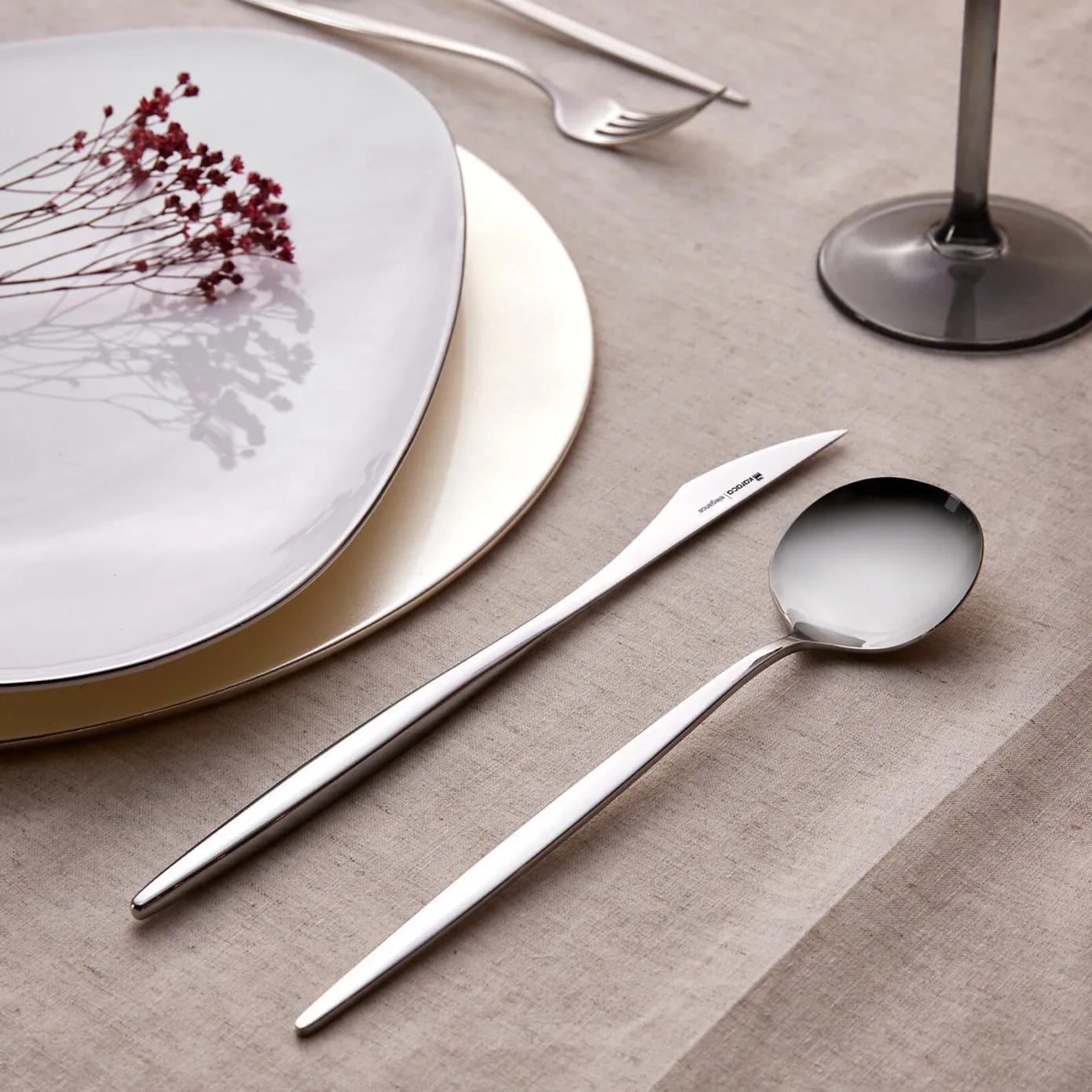 Karaca Porto 24-Piece Stainless Steel Cutlery Set for 6 People, Silver - Image 5