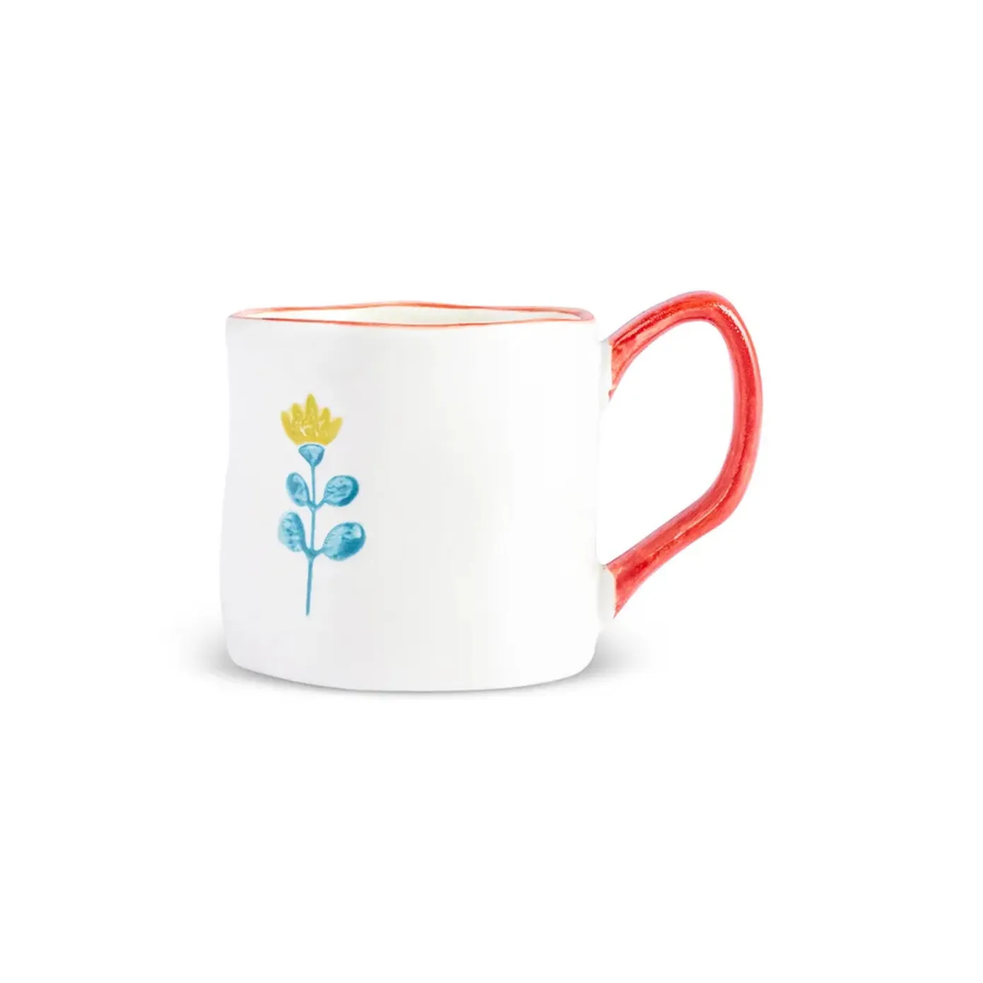 Karaca Primavera Stoneware Espresso Turkish Coffee Cup, 100ml, White