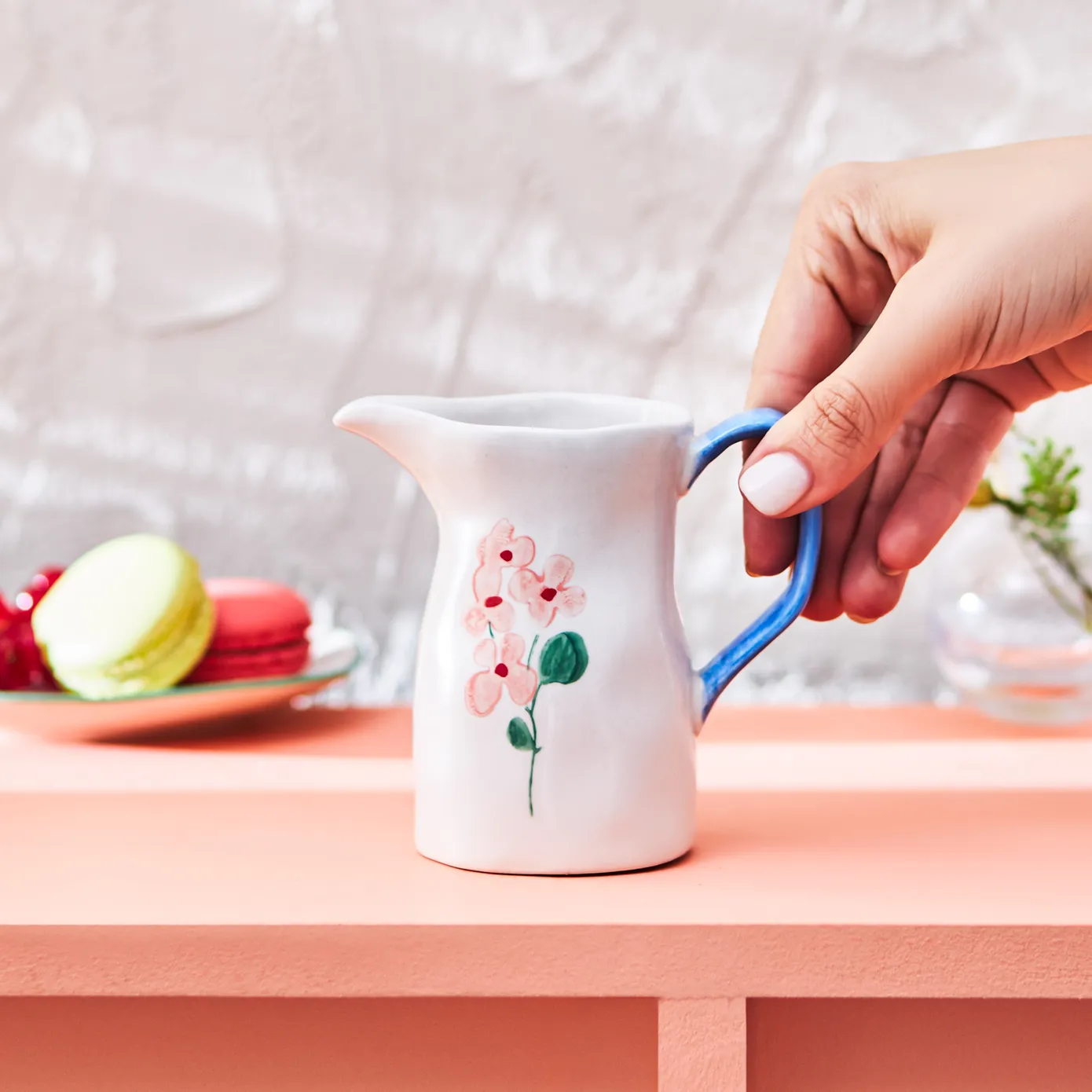 Karaca Primavera Stoneware Milk Jug, 150ml - Image 3