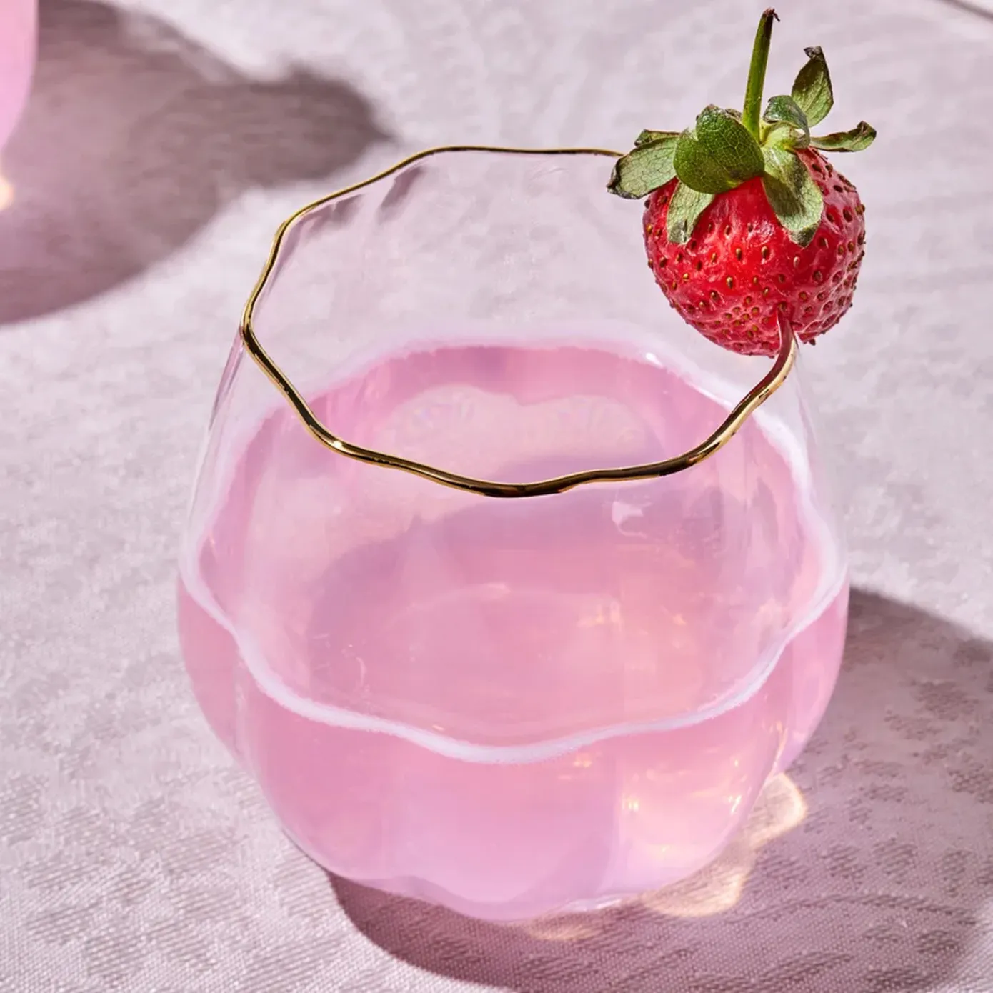 Karaca Priscilla 6-Piece Glass Set for 6 People, 380ml, Gold - Image 3