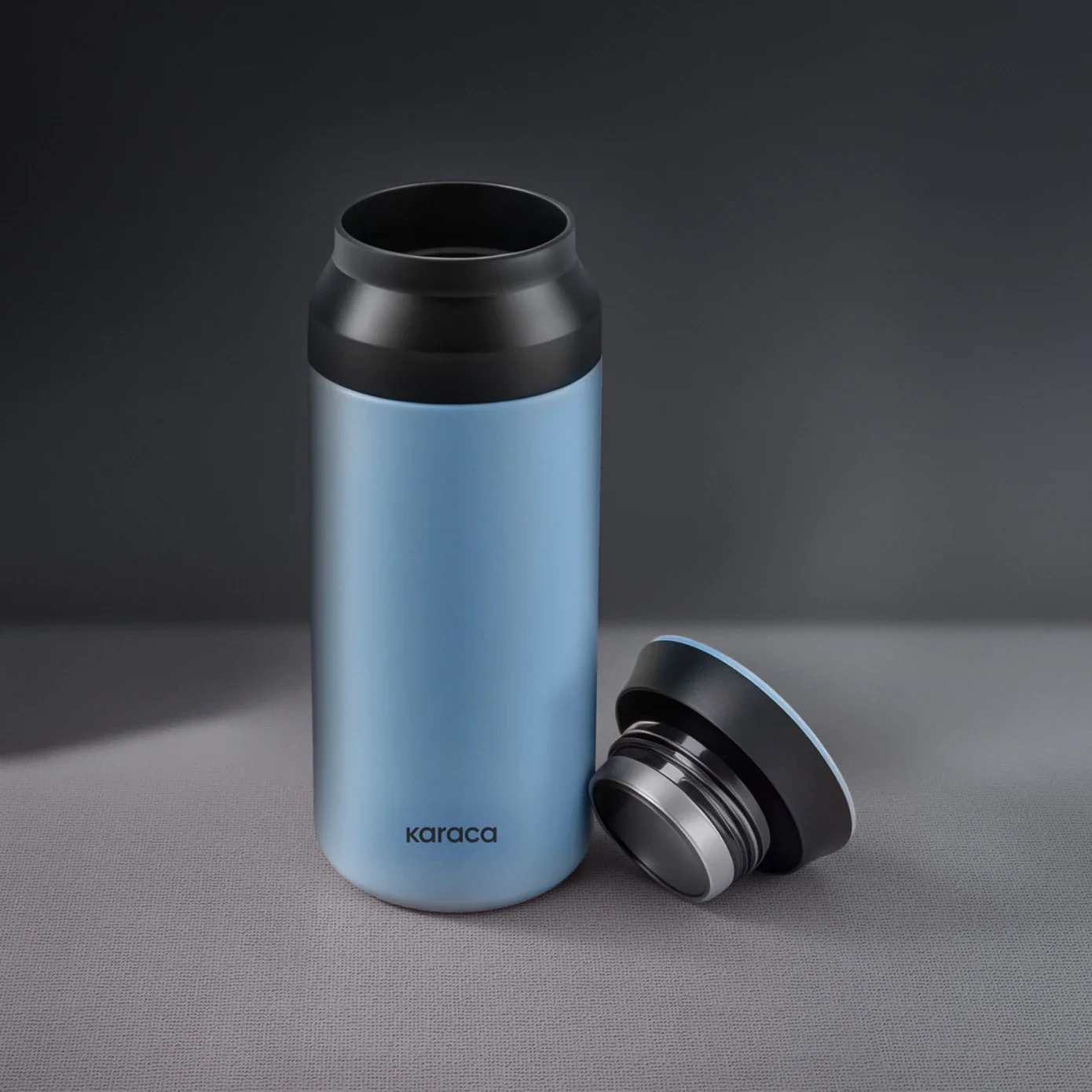 Karaca Rainbow Leak-Proof Stainless Steel Flask, 350ml, Blue - Image 2