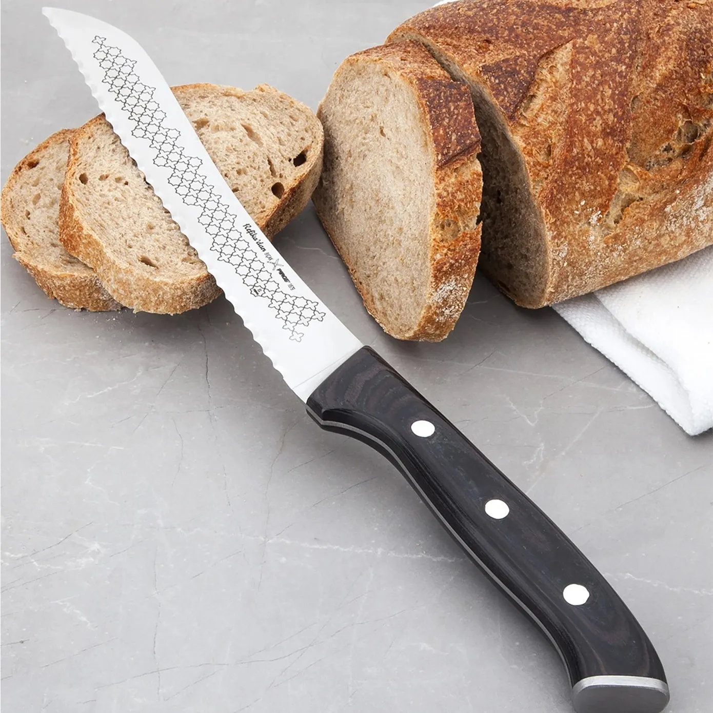 Karaca Refika Bread Knife, Black - Image 2
