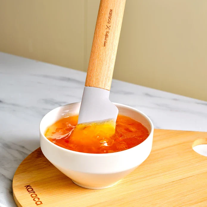 Karaca x Refika Double Sided Wooden Spatula, Gray - Image 2