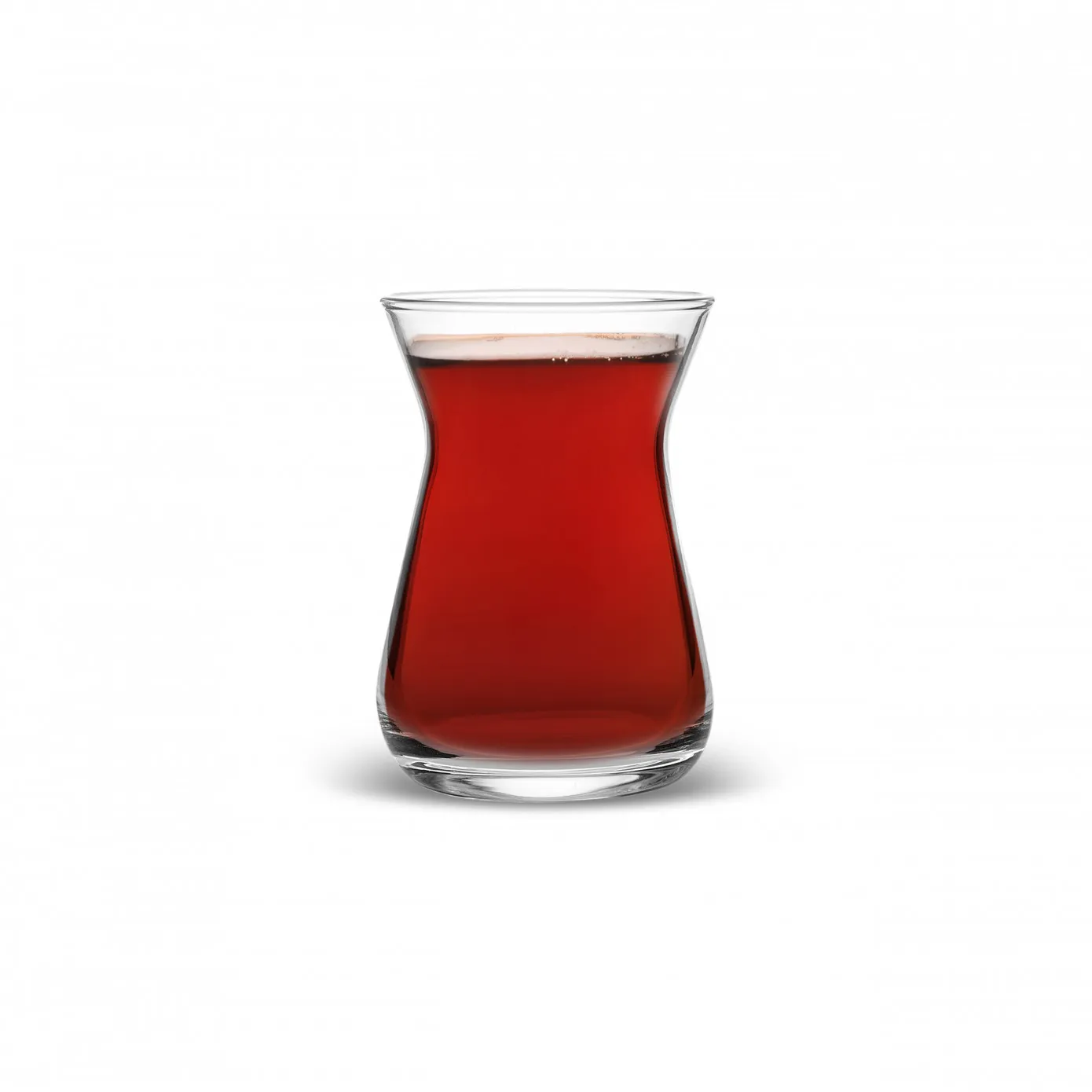 Karaca İrem 6-Piece Glass Turkish Tea Set for 6 People, 132ml, Clear - Image 4