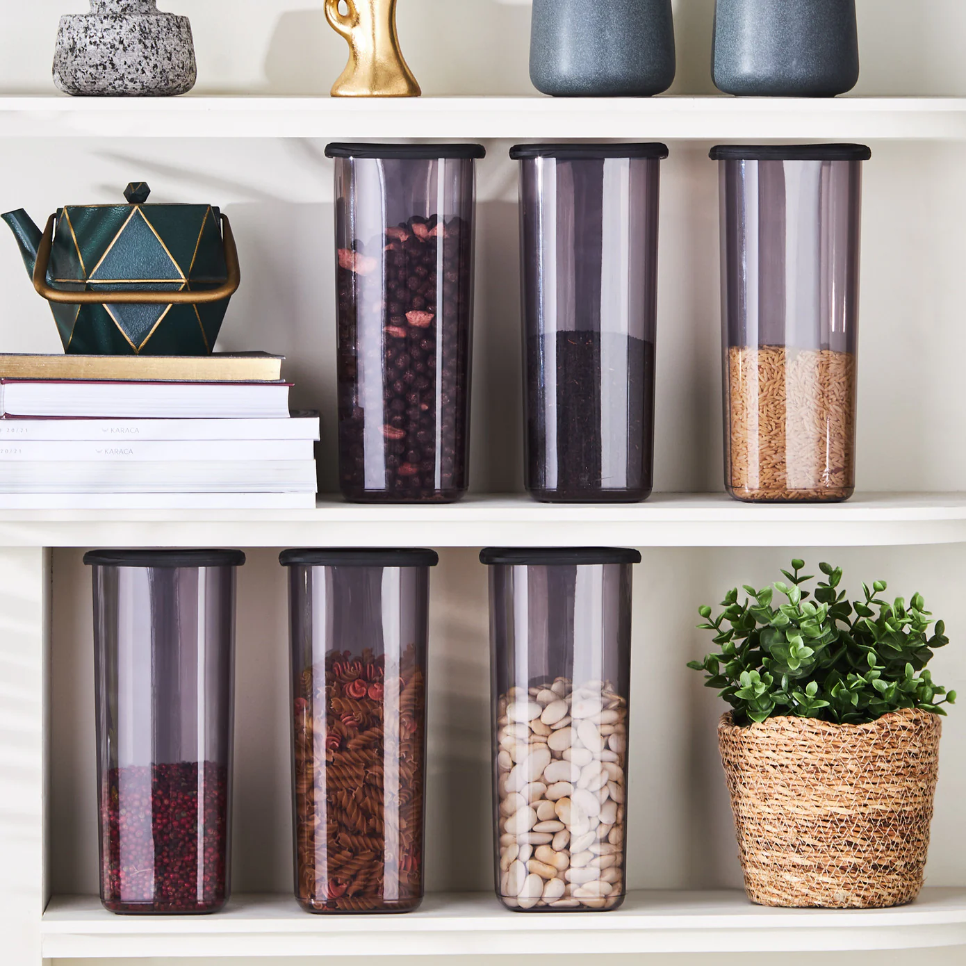 Karaca Rise 9-Piece Storage Container, Anthratice - Image 3