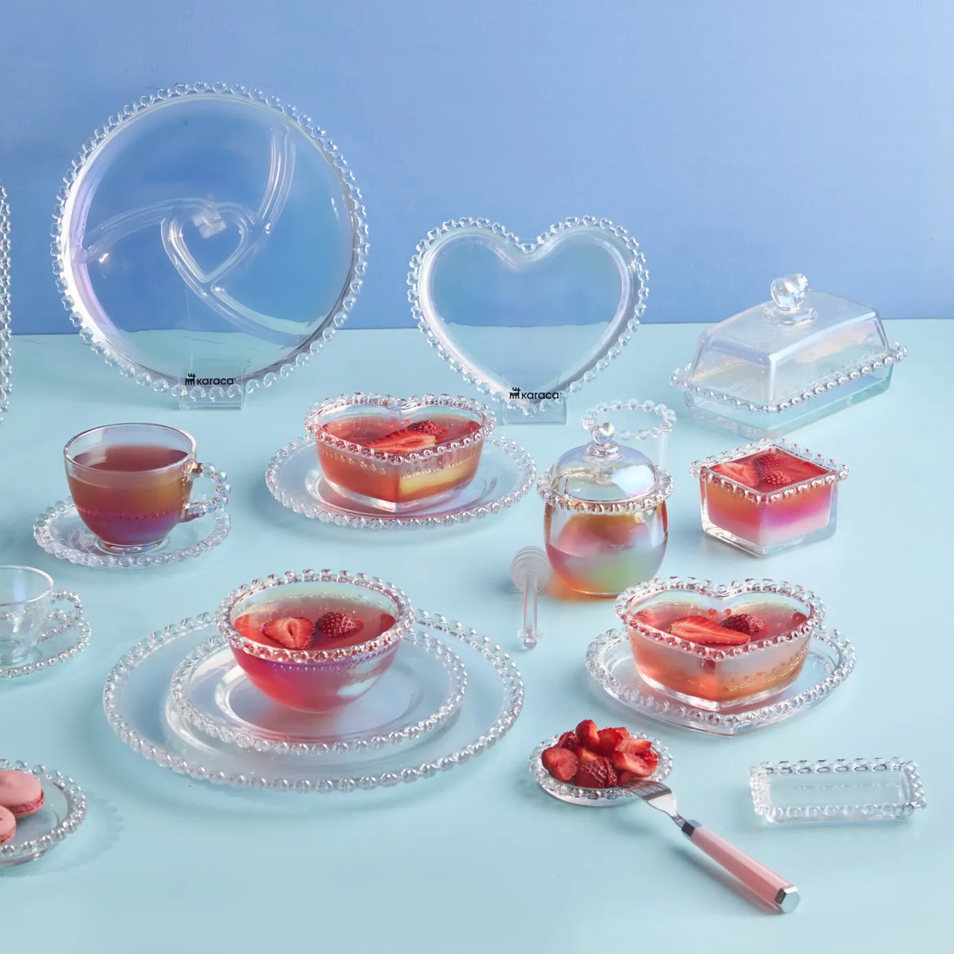 Karaca Rory Glass Cake Dome with Stand, 19cm, Clear - Image 6