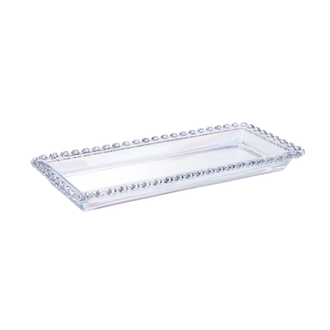 Karaca Rory Glass Serving Platter, 30cm, Clear - Image 3