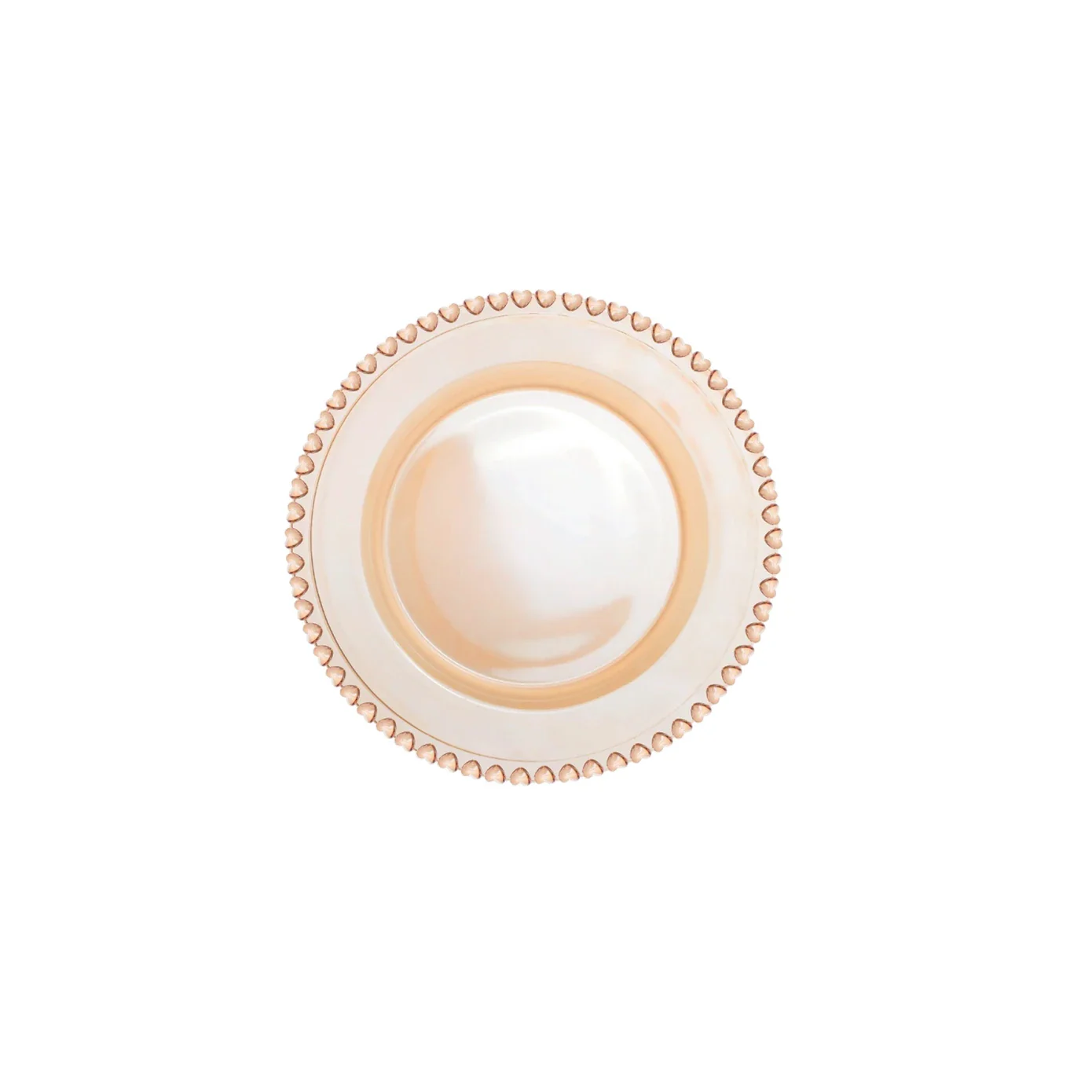 Karaca Glory Glass Dessert Plate, 19cm, Amber