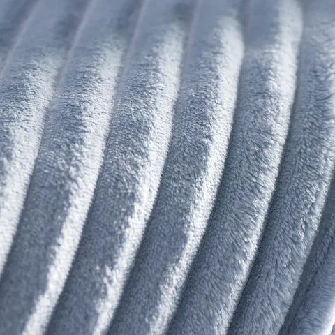 Karaca Ruby Stripe Wellsoft TV Blanket, Single, 130x150cm, Blue - Image 3