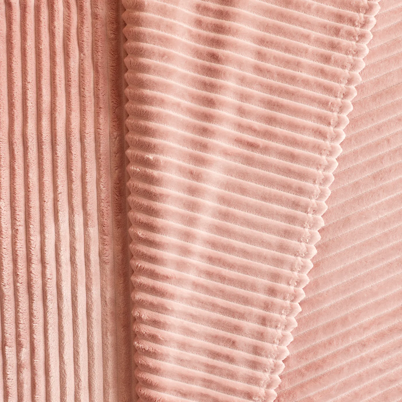 Karaca Ruby Stripe Wellsoft Blanket, Double, Pink - Image 3